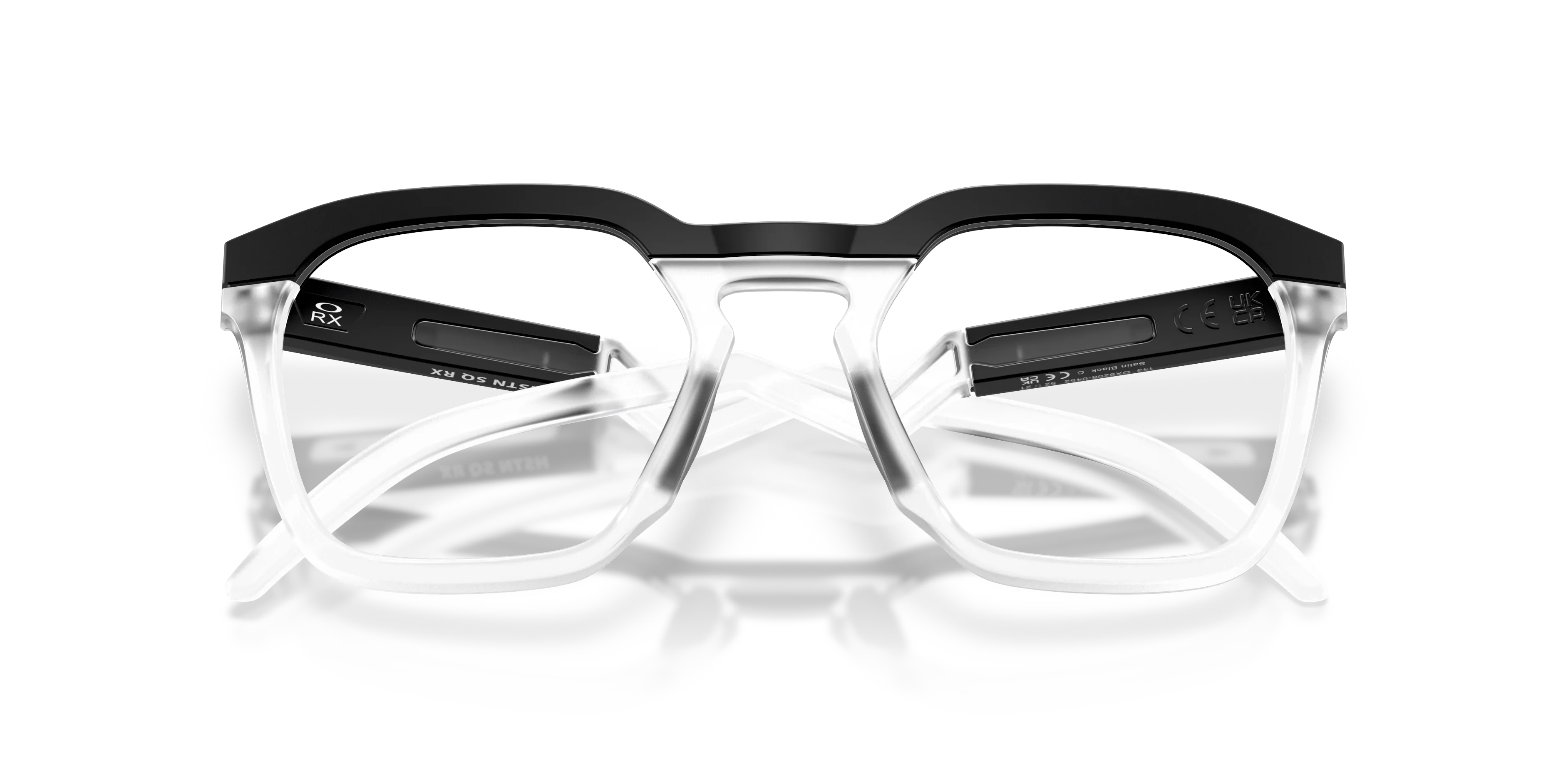 Oakley OX8208 HSTN SQ RX 820804 Montature da vista O_Matter Nero Trasparente Squadrata Normale - immagine 2