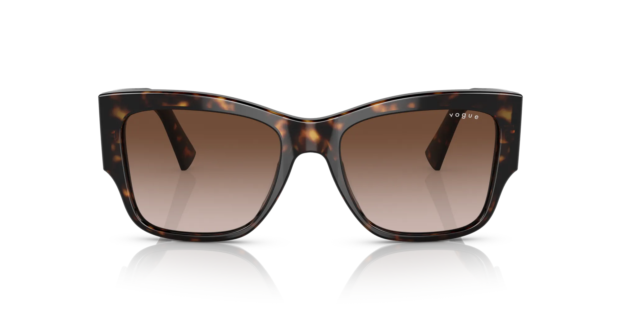 VOGUE EYEWEAR VO5462S W65613 Occhiali da sole Acetato Marrone Marrone Squadrata Normale Sfumato - immagine 3
