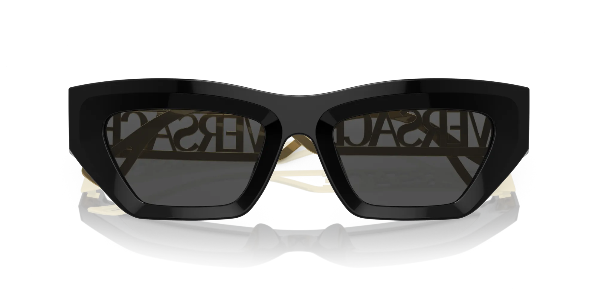 Versace VE4432U GB1/87 Occhiali da sole Acetato Nero Grigio Geometrica Normale - immagine 2