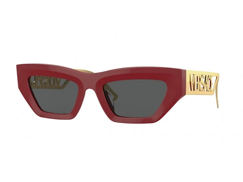 Versace VE4432U 538887 Occhiali da sole Acetato Rosso Grigio Geometrica Normale - immagine 1