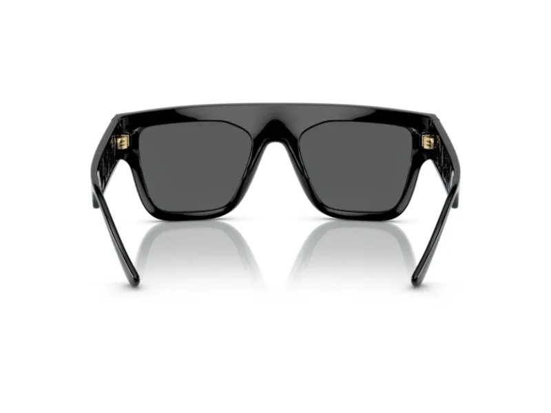 Versace VE4430U GB1/87 Occhiali da sole Iniettato Nero Grigio Squadrata Normale - immagine 3