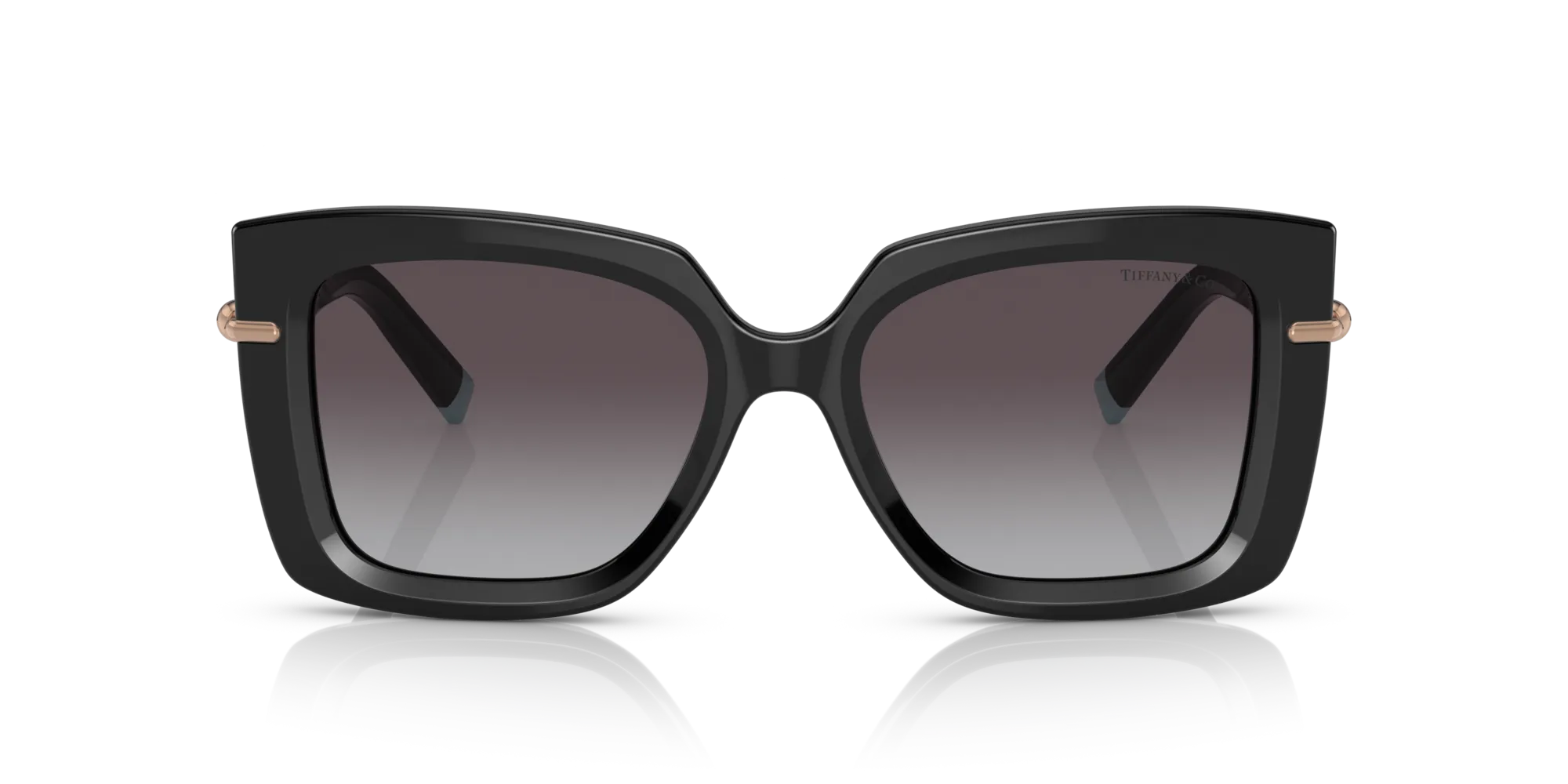 Tiffany TF4199 80013C Occhiali da sole Acetato Nero Grigio Farfalla Normale Sfumato - immagine 3