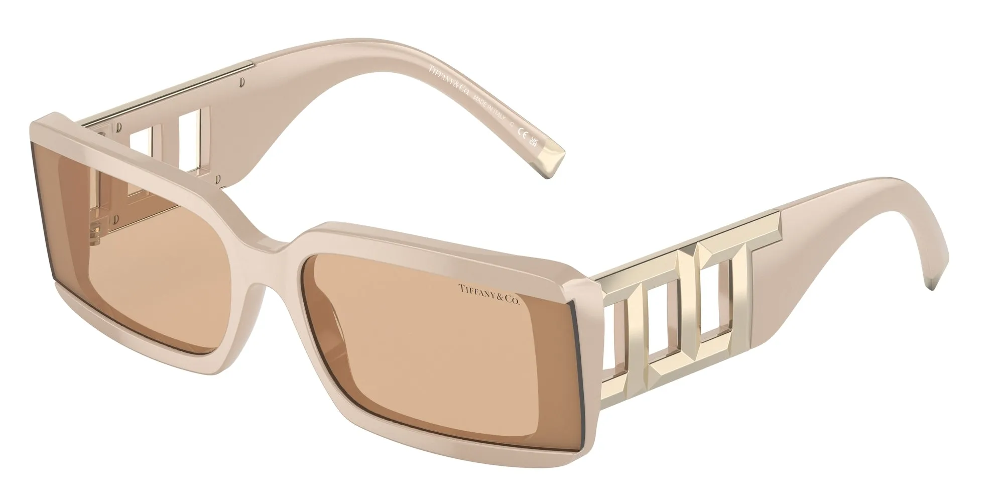 Tiffany TF4197 835973 Occhiali da sole Acetato Beige Marrone Squadrata Normale - immagine 1