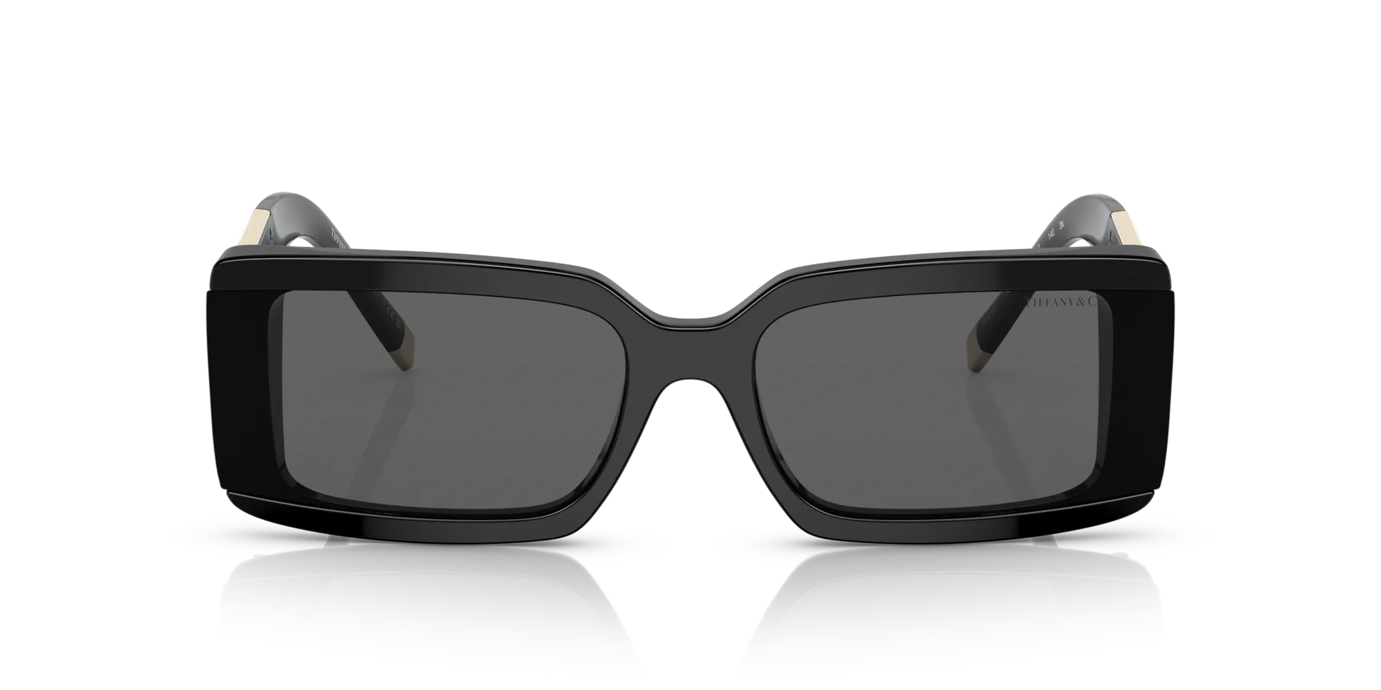 Tiffany TF4197 8001S4 Occhiali da sole Acetato Nero Grigio Squadrata Normale - immagine 3