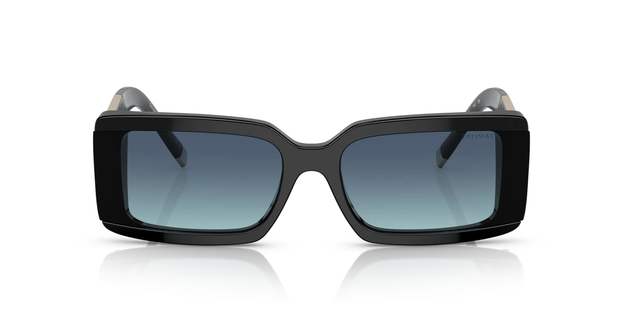 Tiffany TF4197 80019S Occhiali da sole Acetato Nero Blu Squadrata Normale Sfumato - immagine 3