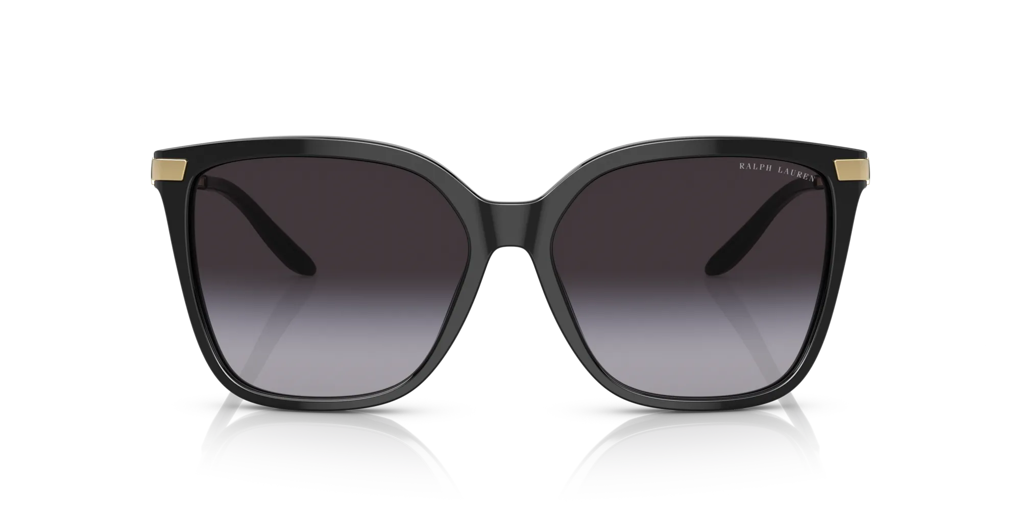 Ralph Lauren RL8209 THE JACQUIE 50018G Occhiali da sole Acetato Nero Grigio Geometrica Normale Sfumato - immagine 3