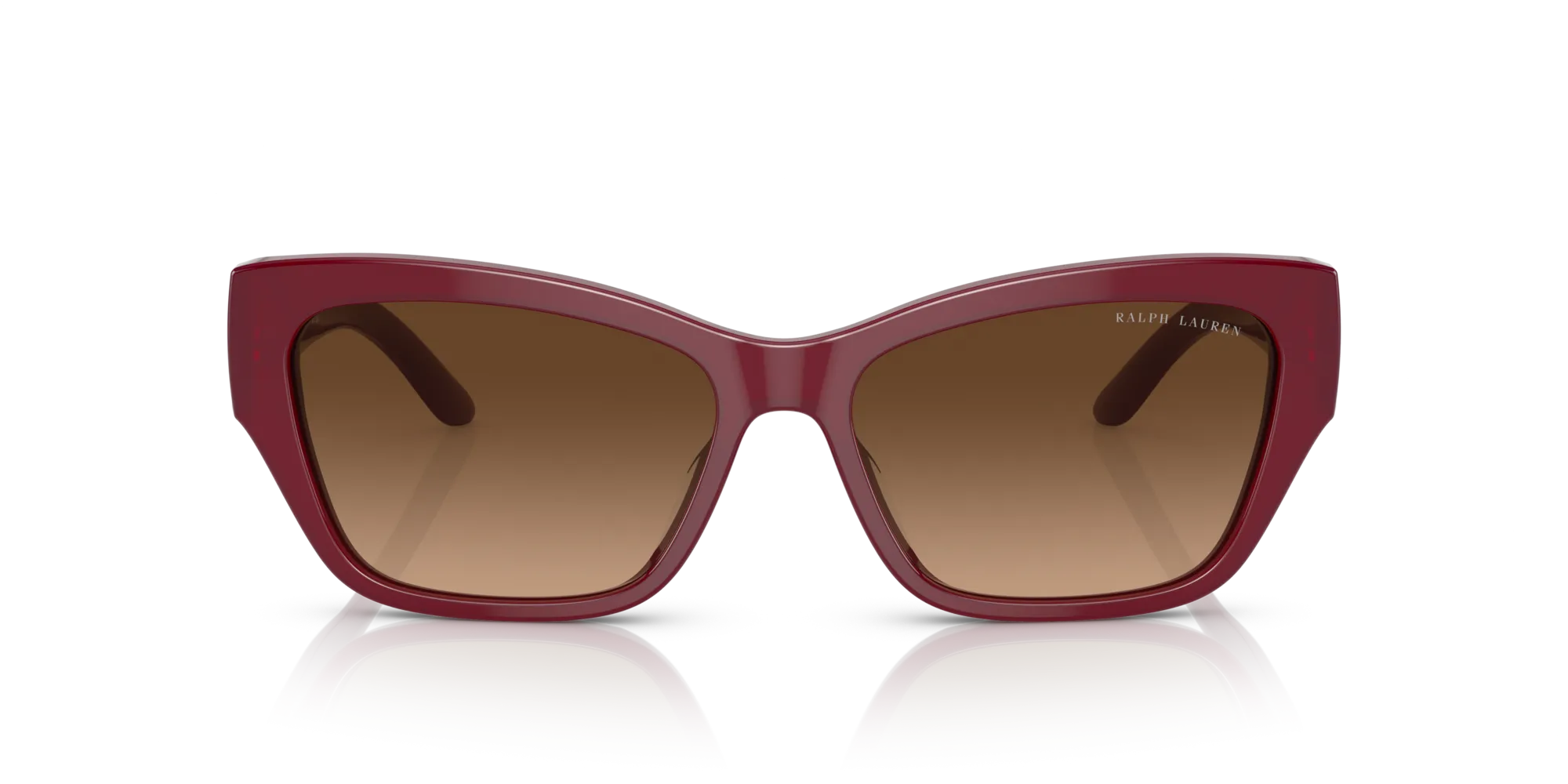 Ralph Lauren RL8206U THE AUDREY 591274 Occhiali da sole Plastica Bordeaux Marrone Farfalla Sfumato - immagine 3