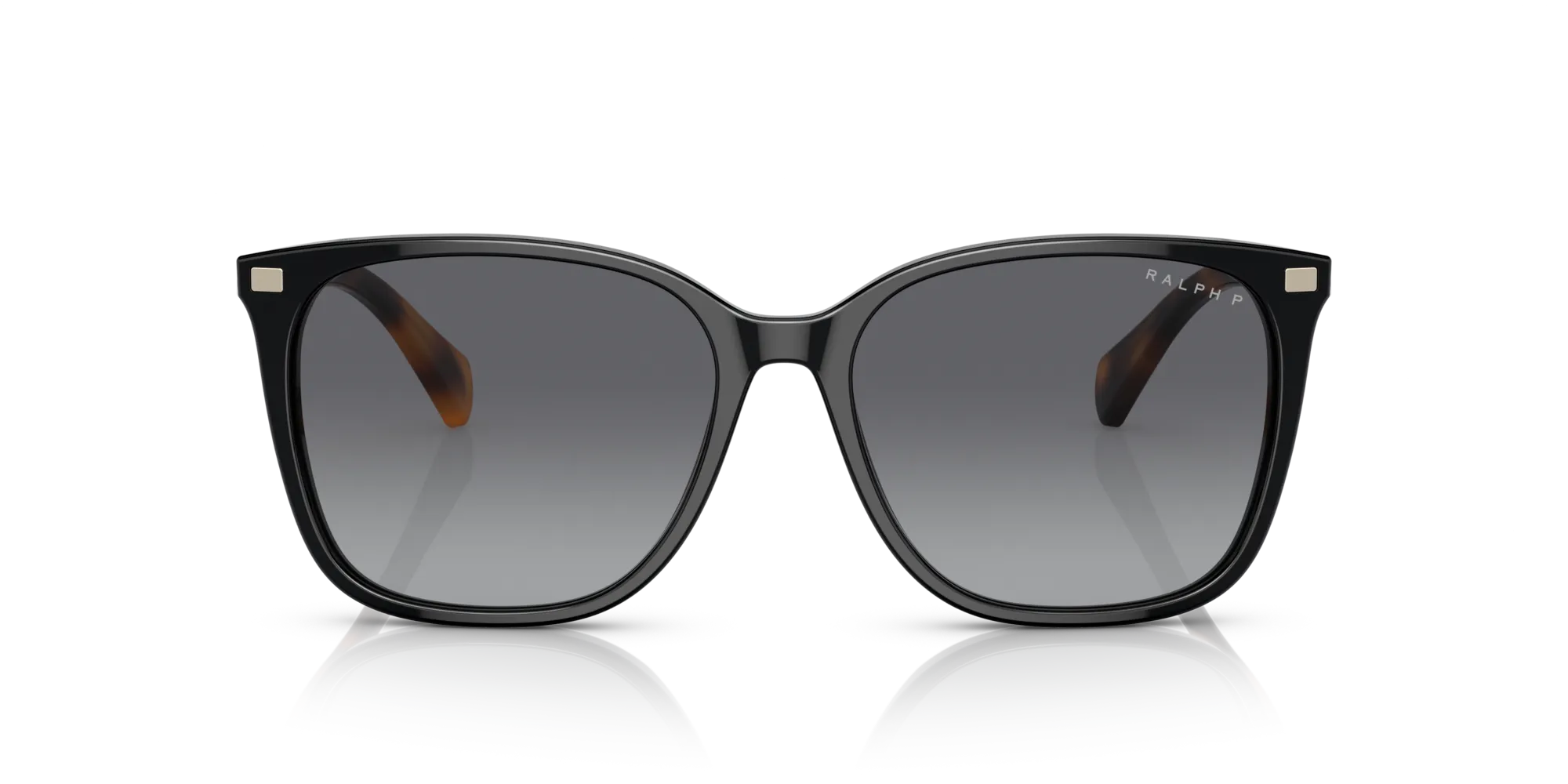 Ralph Lauren RA5293 VVCV 6037T3 Occhiali da sole Acetato Nero Marrone Squadrata Polarizzata Sfumato - immagine 3