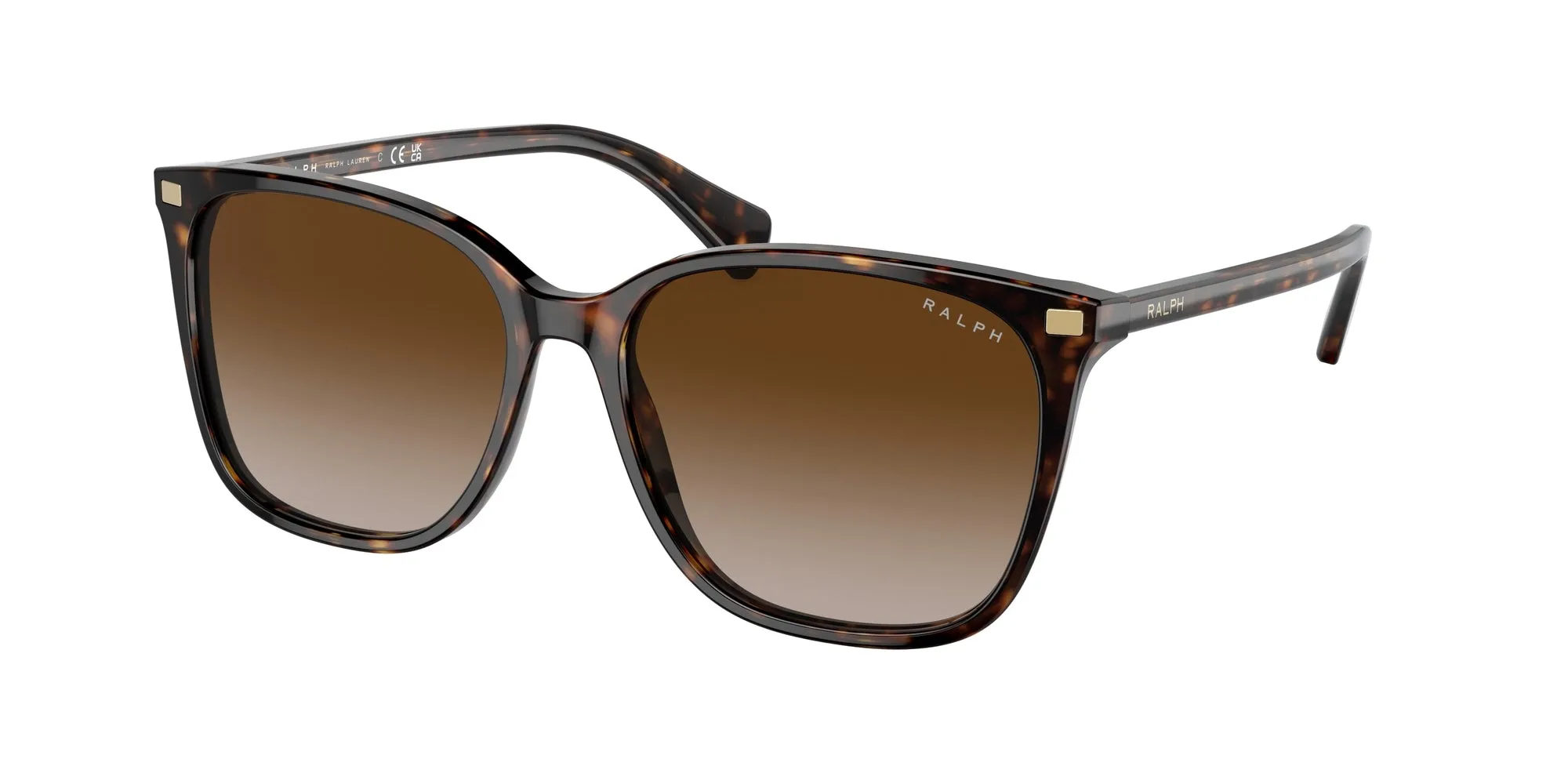 Ralph Lauren RA5293 VVCV 50033B Occhiali da sole Acetato Tartaruga Marrone Squadrata Normale Sfumato - immagine 1