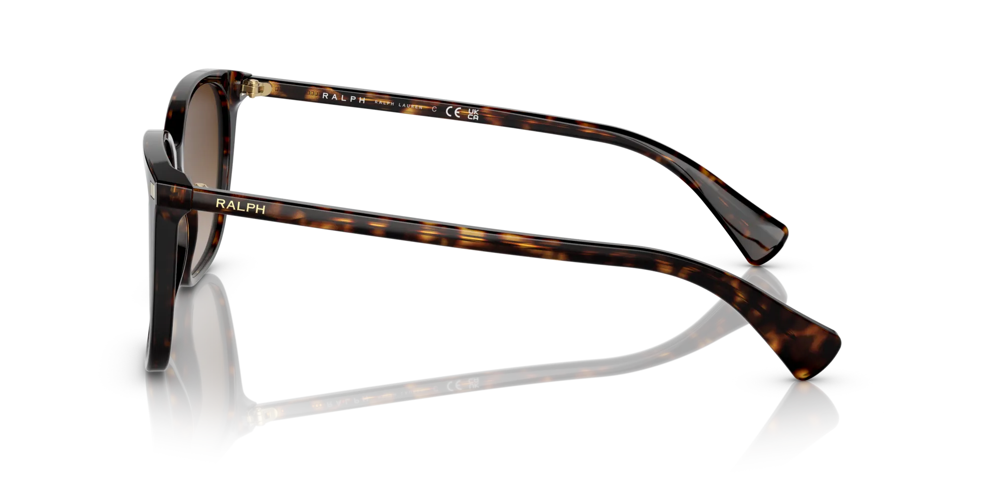Ralph Lauren RA5293 VVCV 50033B Occhiali da sole Acetato Tartaruga Marrone Squadrata Normale Sfumato - immagine 4