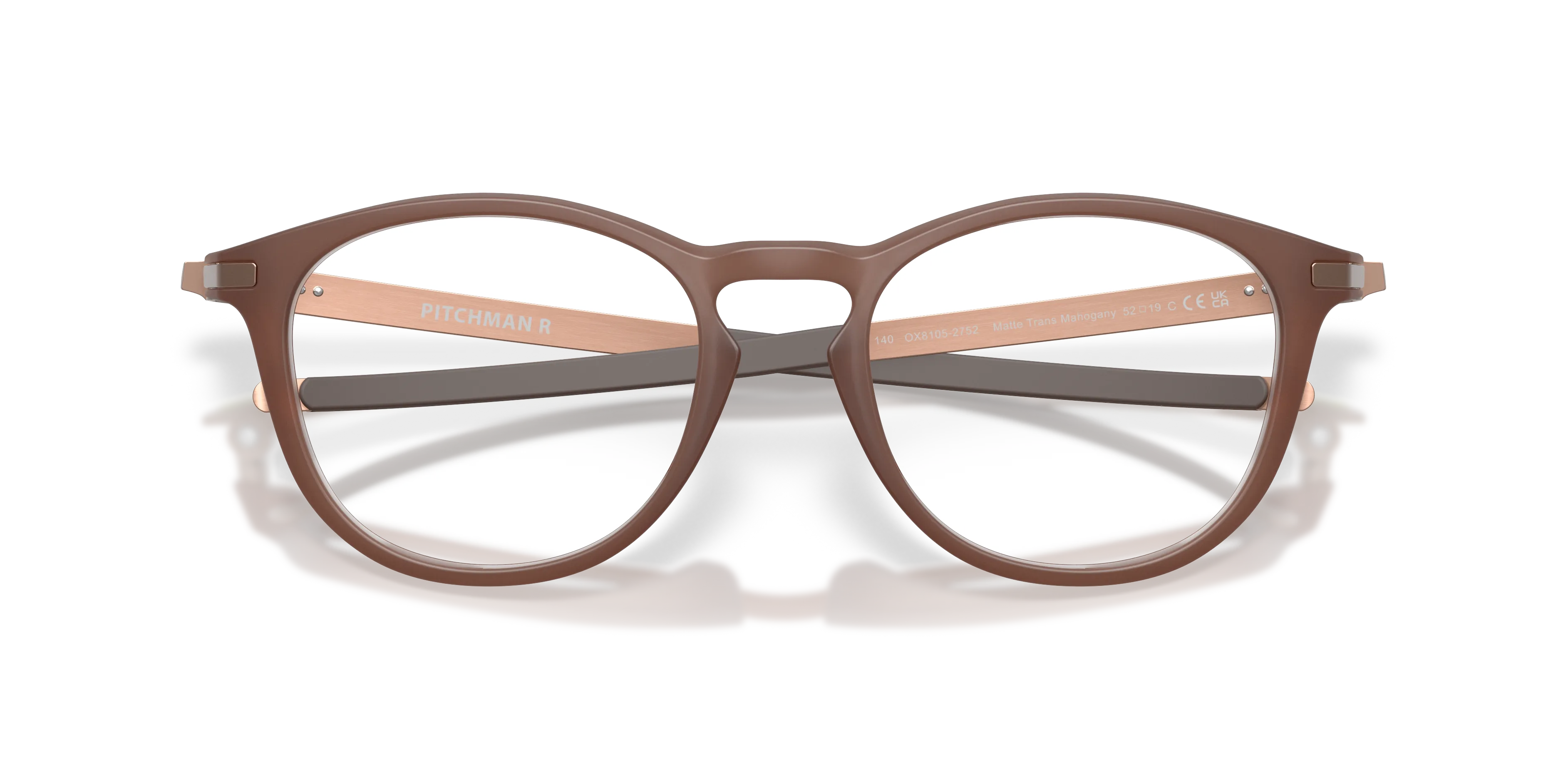 Oakley OX8105 PITCHMAN R 810527 Montature da vista O_Matter Rosso Trasparente Rotonda Normale - immagine 2