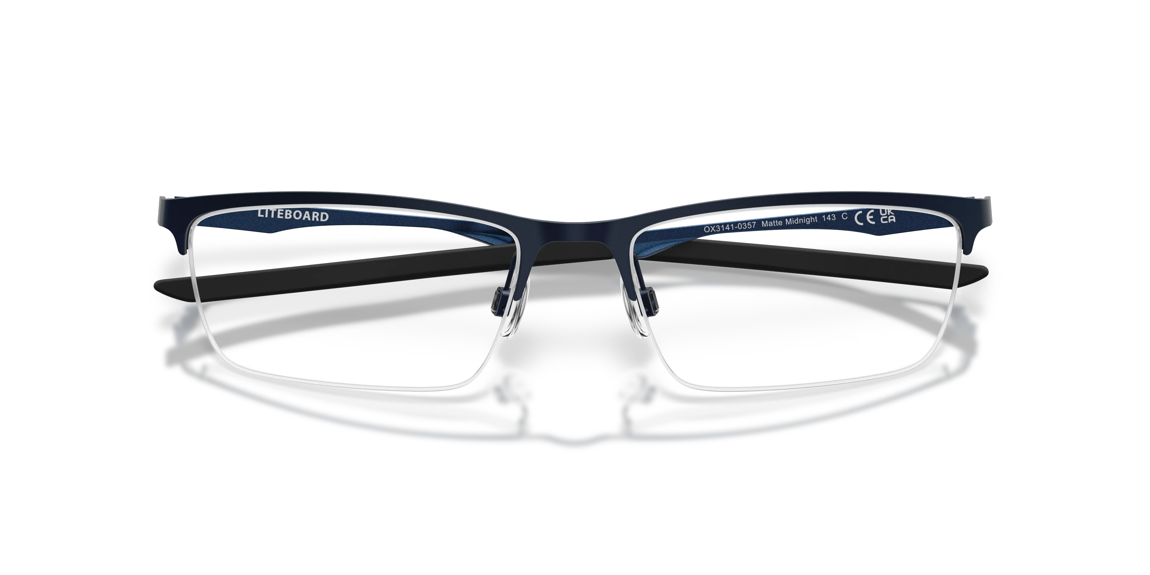 Oakley OX3141 LITEBOARD 314103 Montature da vista Metallo Blu Trasparente Squadrata Normale - immagine 2