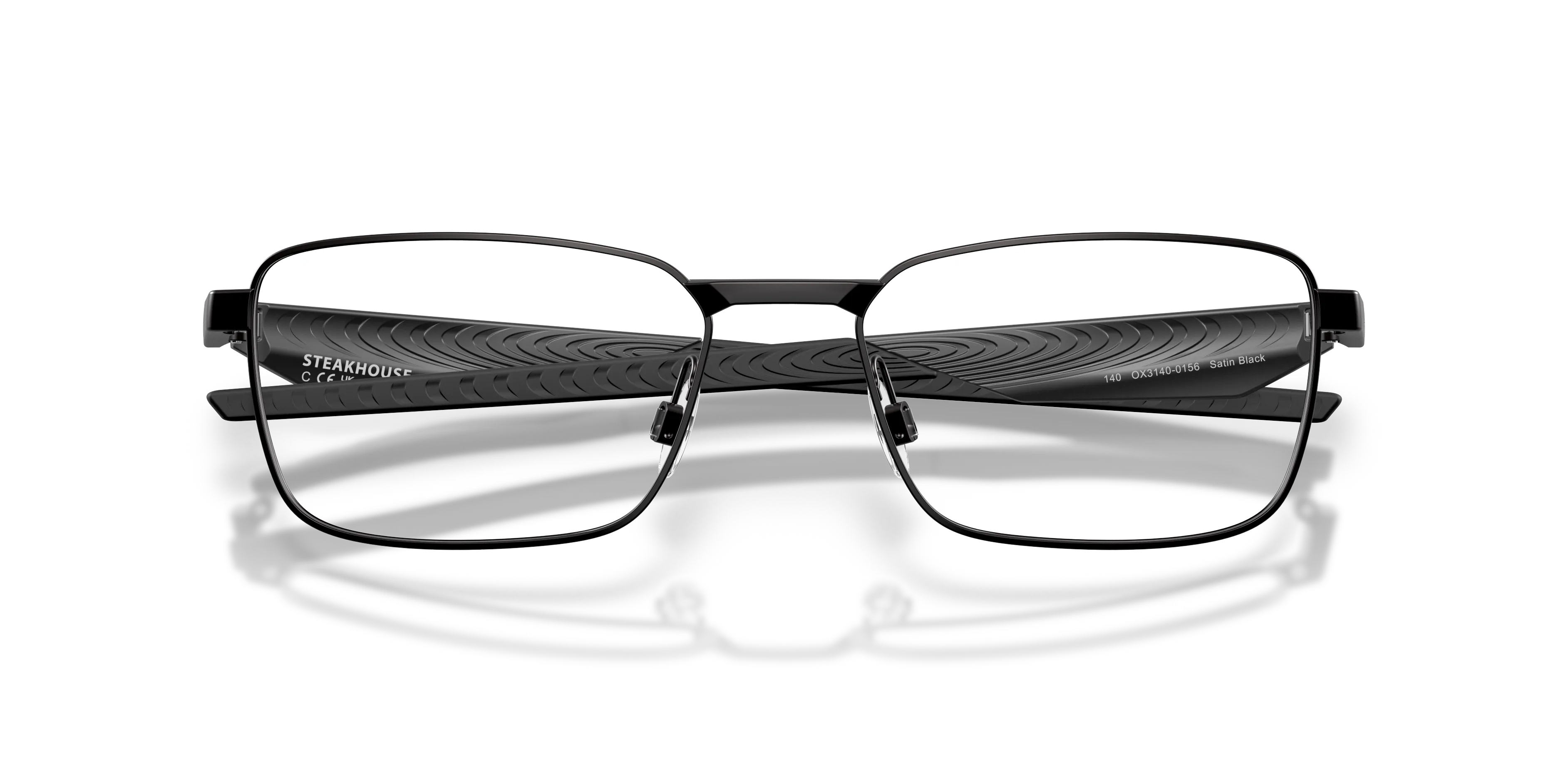 Oakley OX3140 STEAKHOUSE 314001 Montature da vista Metallo Nero Trasparente Squadrata Normale - immagine 2