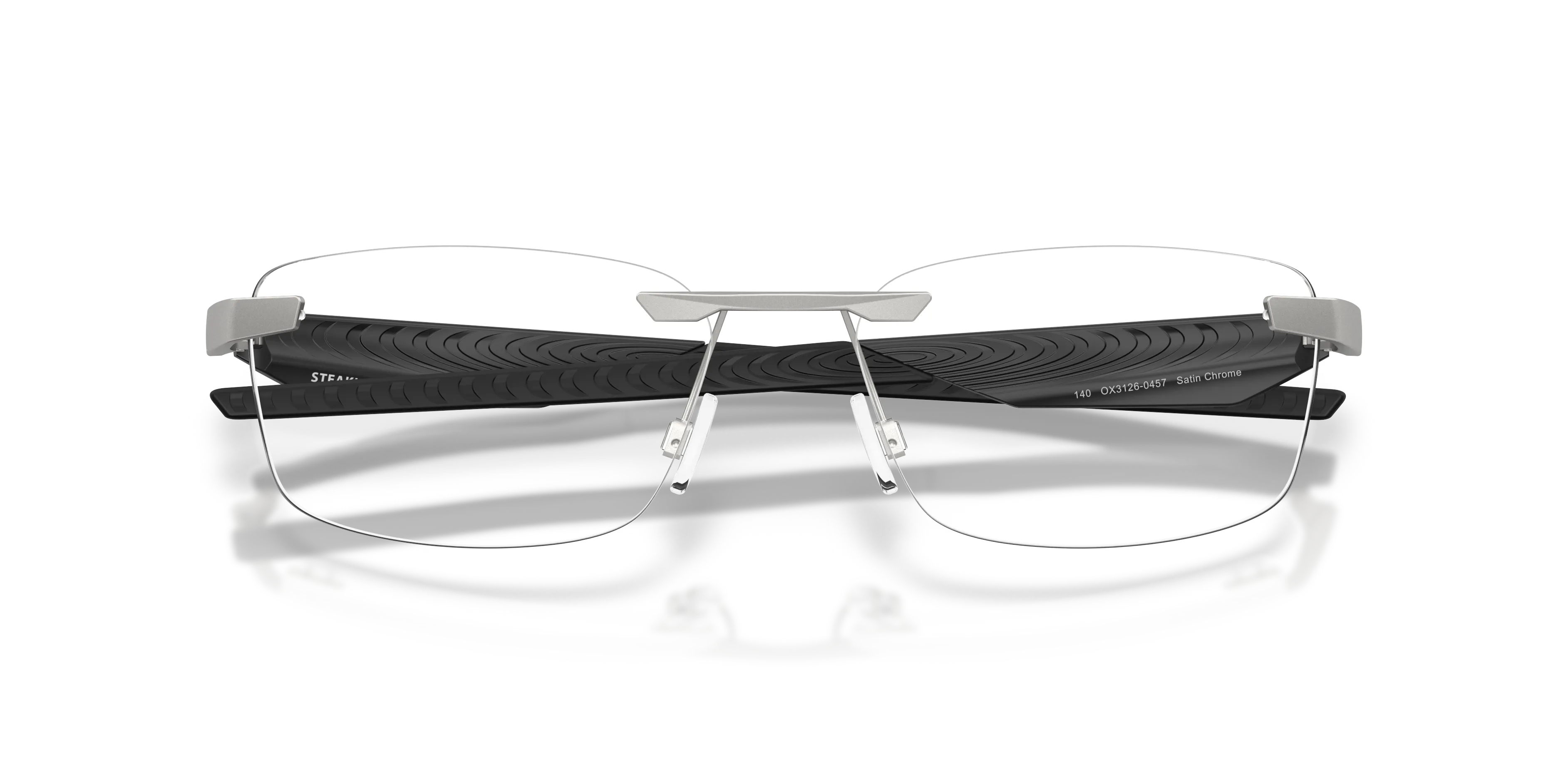 Oakley OX3126 STEAKHOUSE 1.0 312604 Montature da vista Metallo Argento Trasparente Squadrata Normale - immagine 2