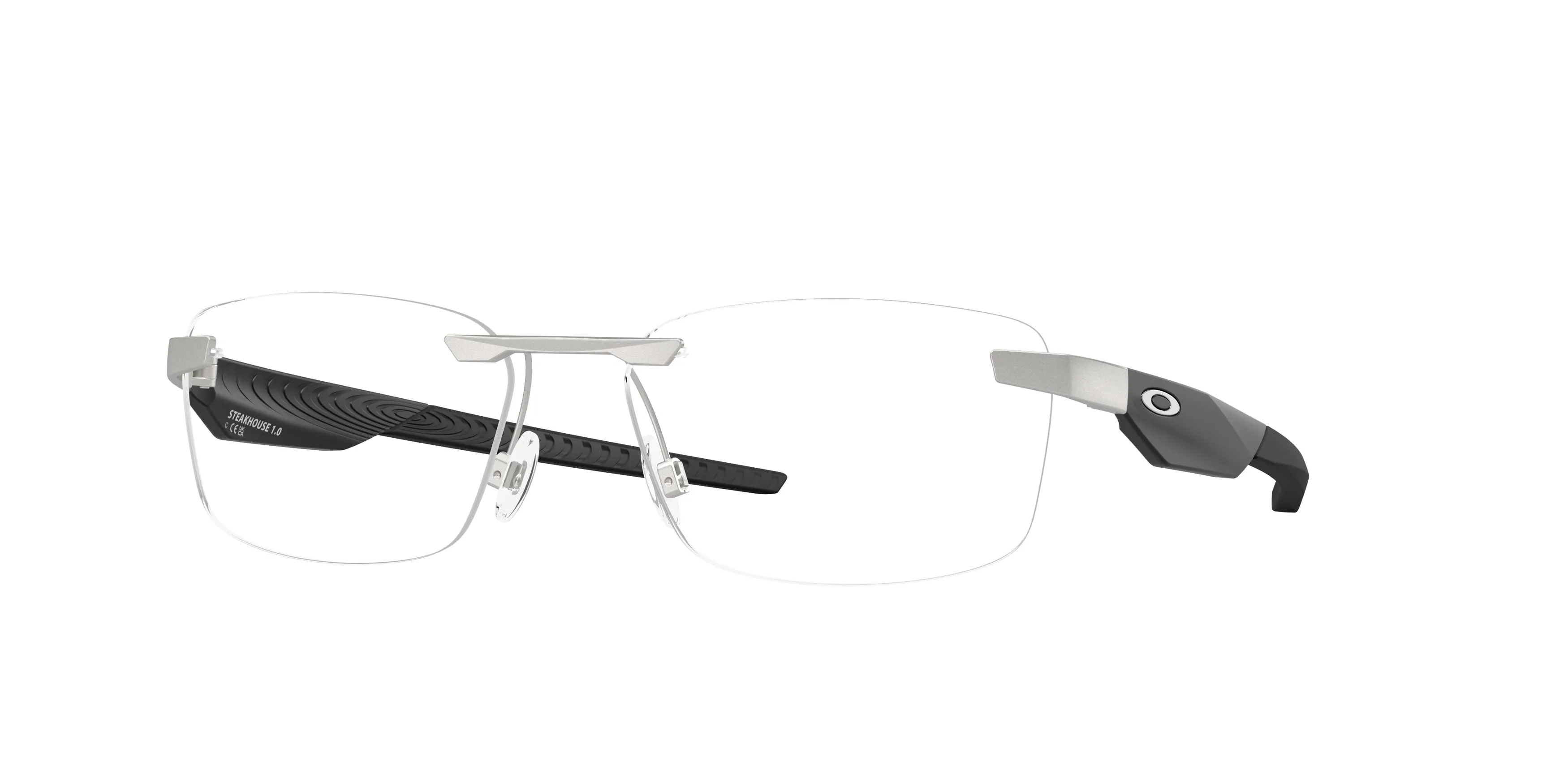 Oakley OX3126 STEAKHOUSE 1.0 312604 Montature da vista Metallo Argento Trasparente Squadrata Normale - immagine 1