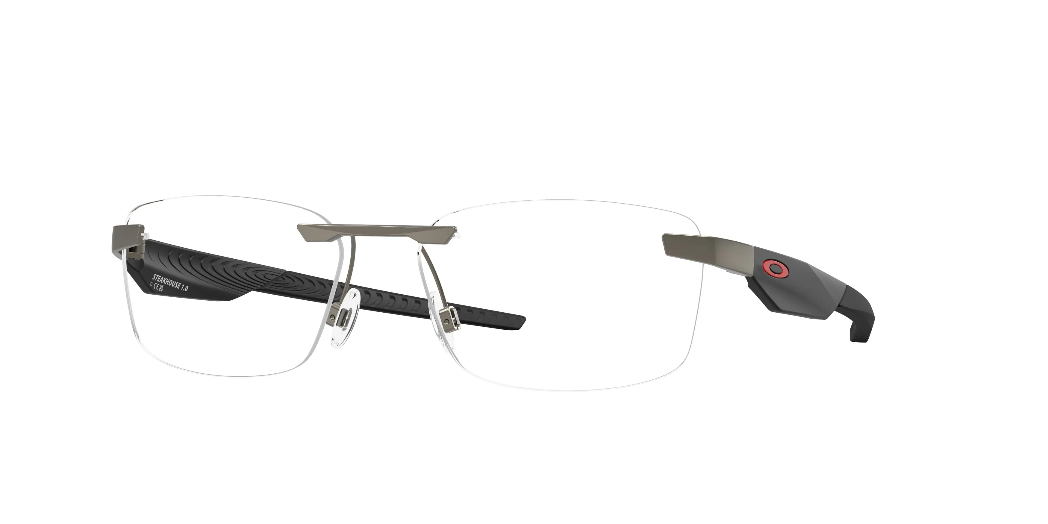 Oakley OX3126 STEAKHOUSE 1.0 312602 Montature da vista Metallo Grigio Trasparente Squadrata Normale - immagine 1