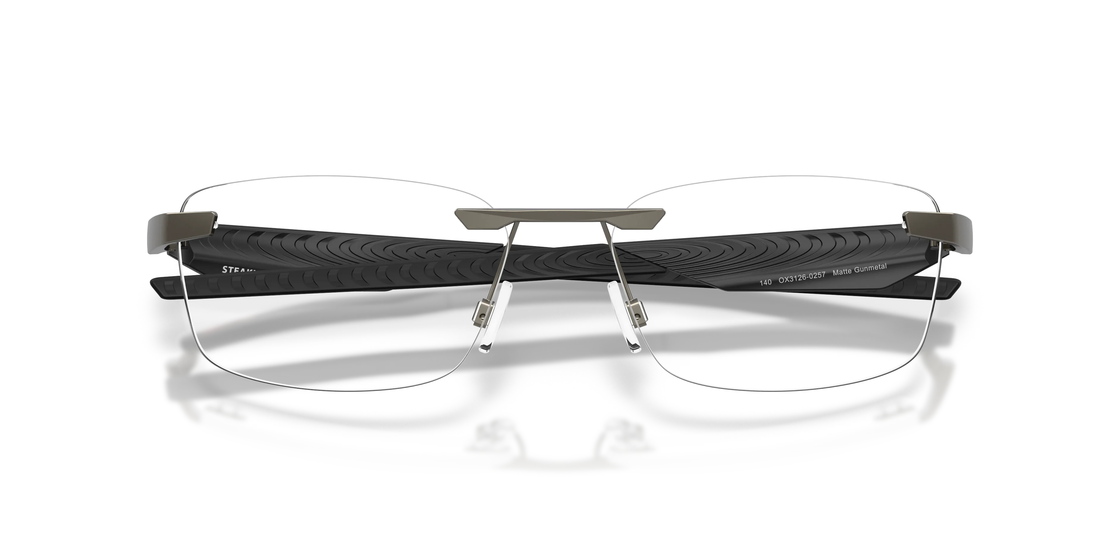 Oakley OX3126 STEAKHOUSE 1.0 312602 Montature da vista Metallo Grigio Trasparente Squadrata Normale - immagine 2