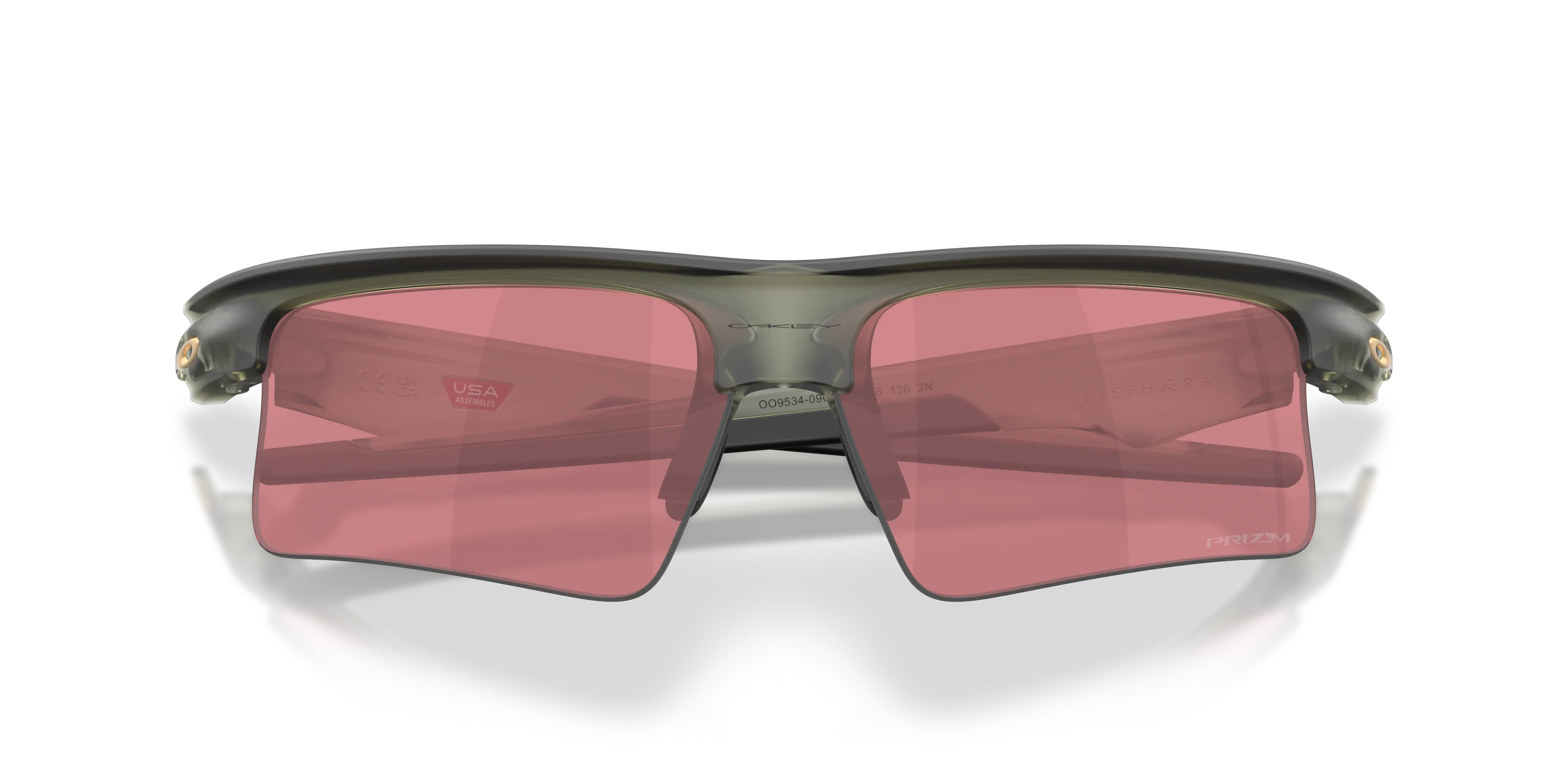 Oakley OO9534 BISPHAERA SPEED 953409 Occhiali da sole O_Matter Verde Viola Squadrata Normale - immagine 2