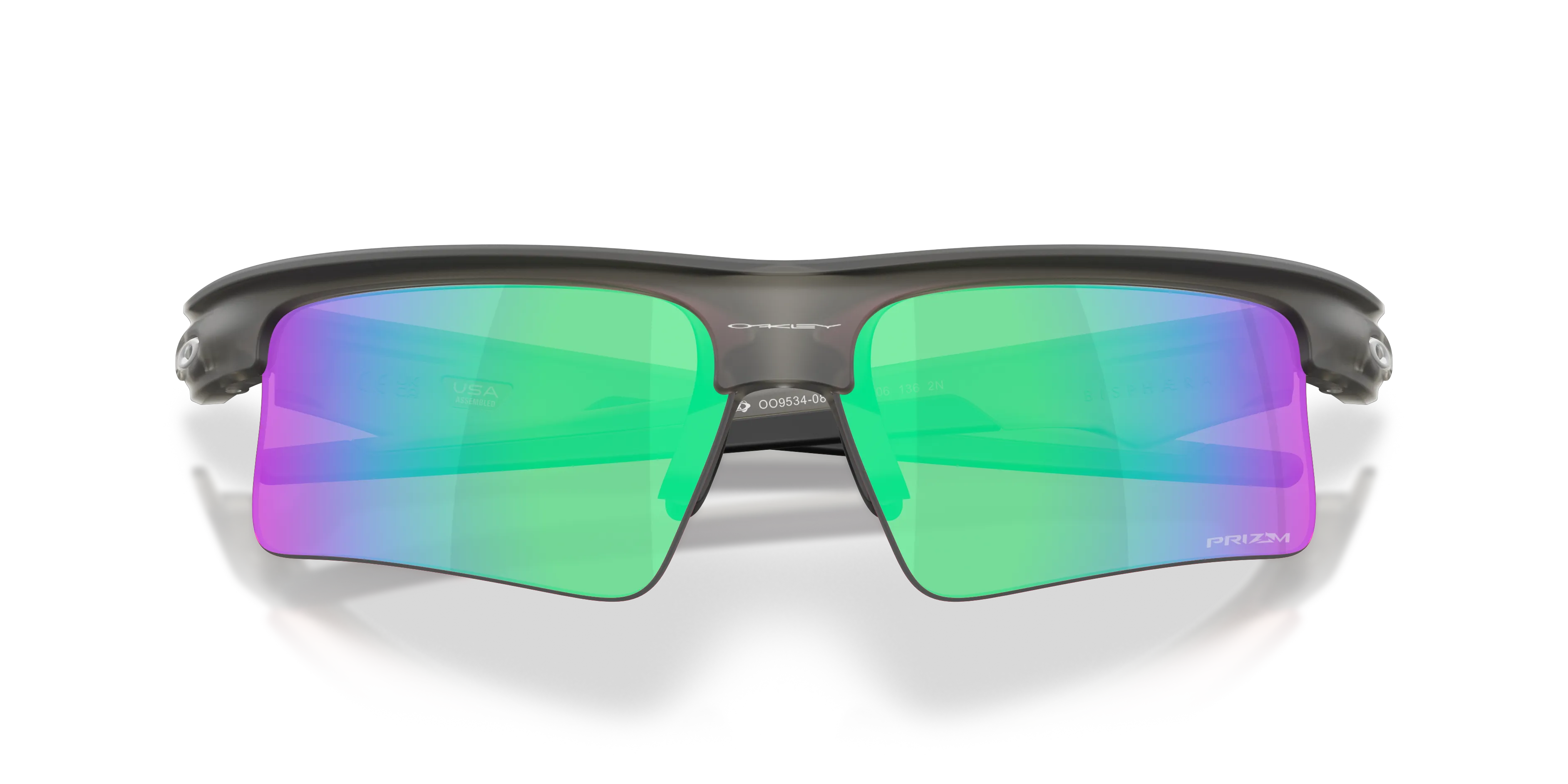 Oakley OO9534 BISPHAERA SPEED 953408 Occhiali da sole O_Matter Grigio Viola Squadrata Normale - immagine 2