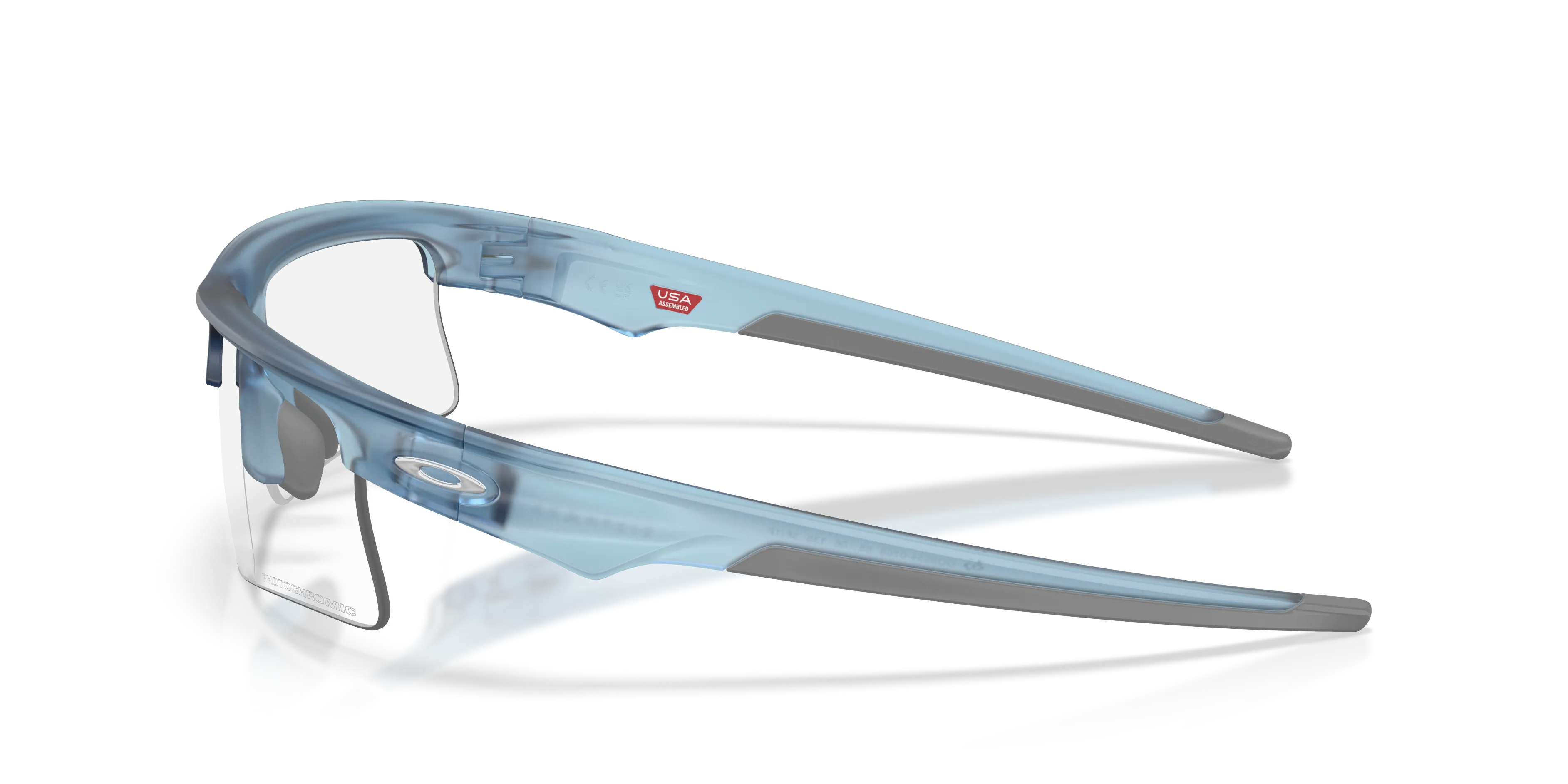 Oakley OO9534 BISPHAERA SPEED 953407 Occhiali da sole O_Matter Blu Grigio Squadrata Fotocromatiche - immagine 4