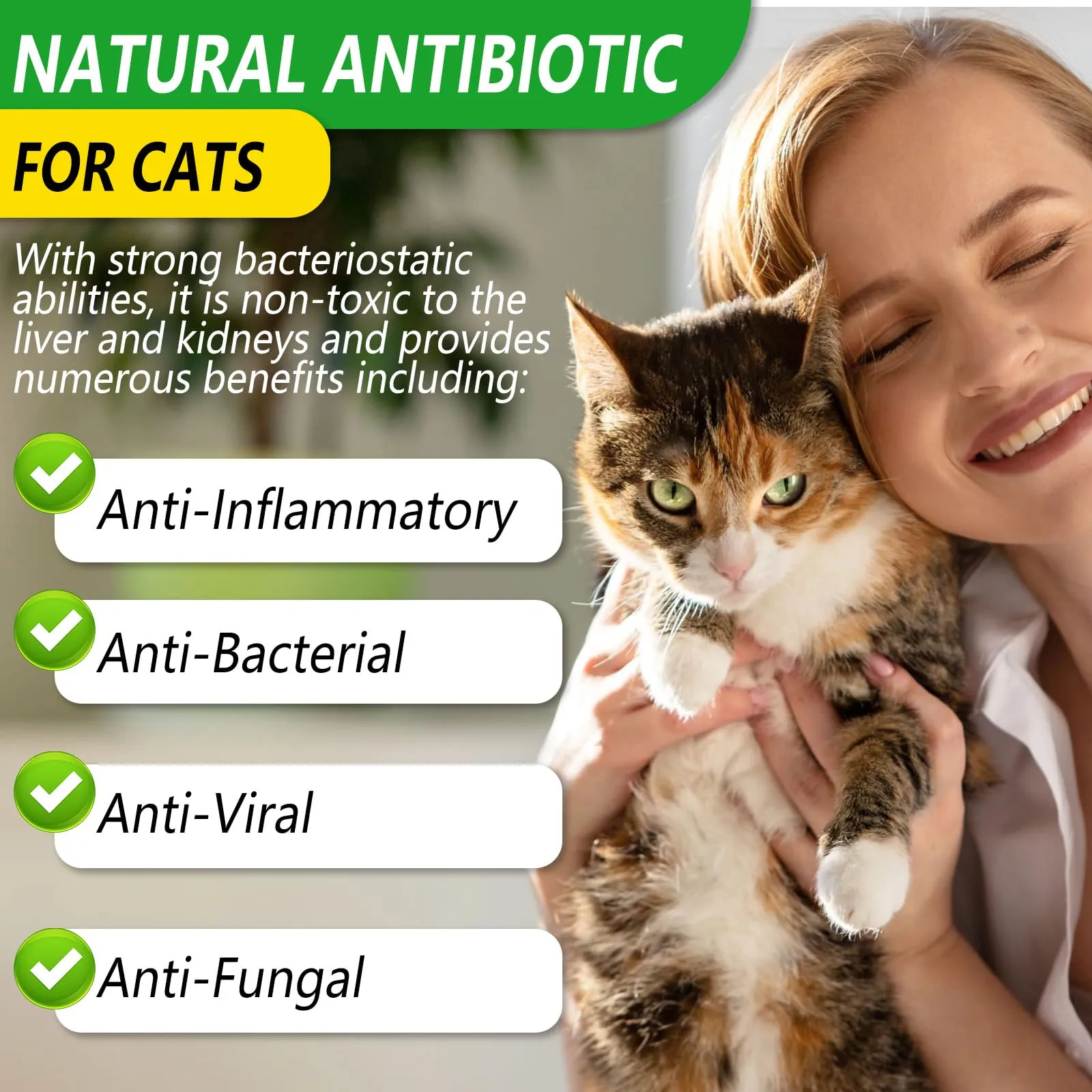 Antibiotici Per Gatti Per Infezioni, Supporto Alle Difese Immunitarie E Alle Allergie Dei Gatti, Sollievo Dal Prurito, 60ml - immagine 4