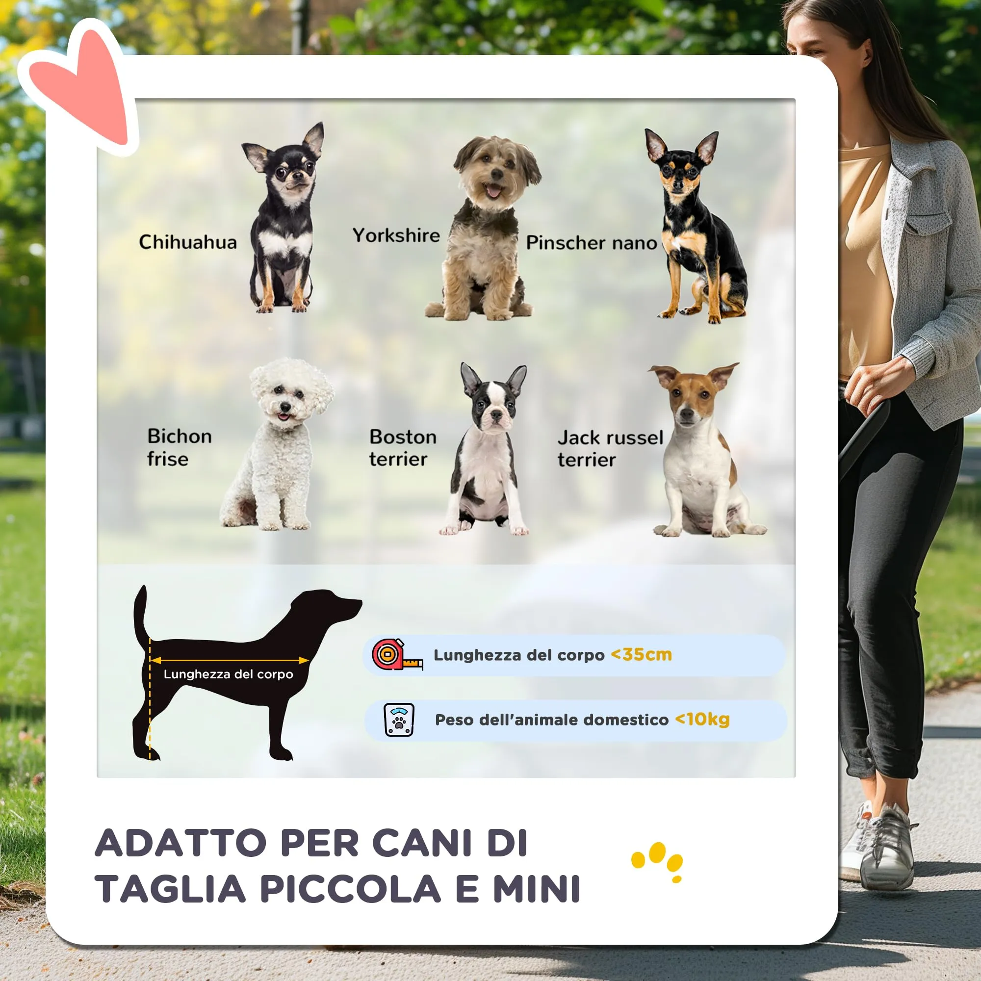 PawHut Passeggino per Cani 10kg Pieghevole Blu Scuro - immagine 4