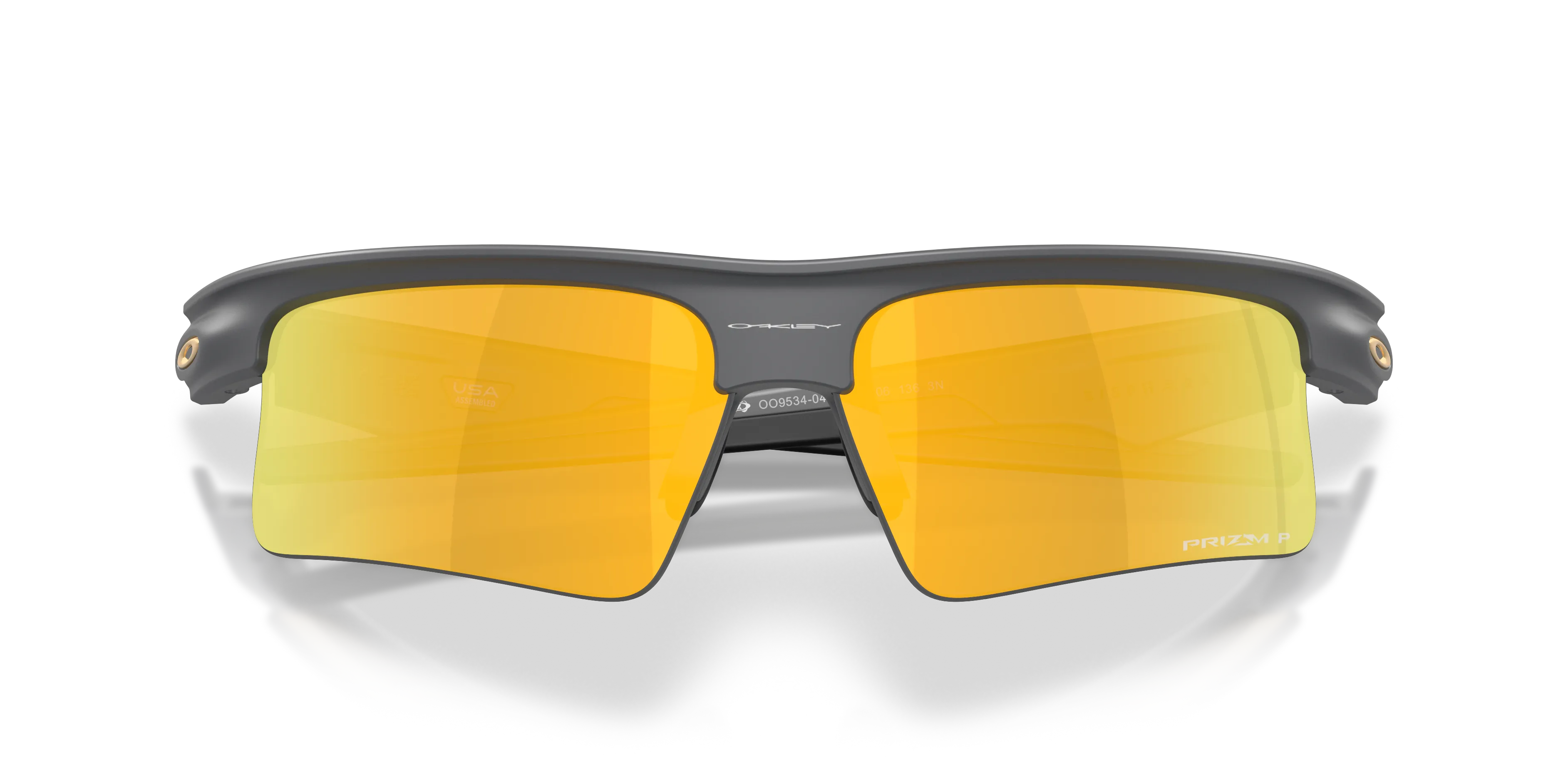 Oakley OO9534 BISPHAERA SPEED 953403 Occhiali da sole O_Matter Grigio Oro Squadrata Polarizzata - immagine 2