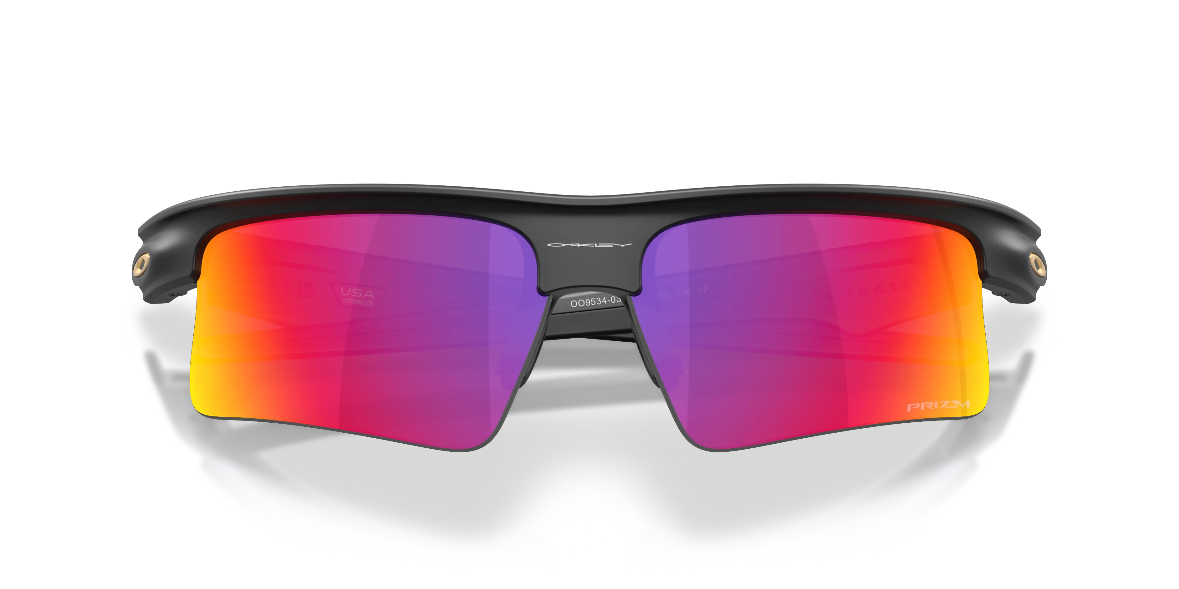 Oakley OO9534 BISPHAERA SPEED 953402 Occhiali da sole O_Matter Nero Viola Squadrata Normale - immagine 2