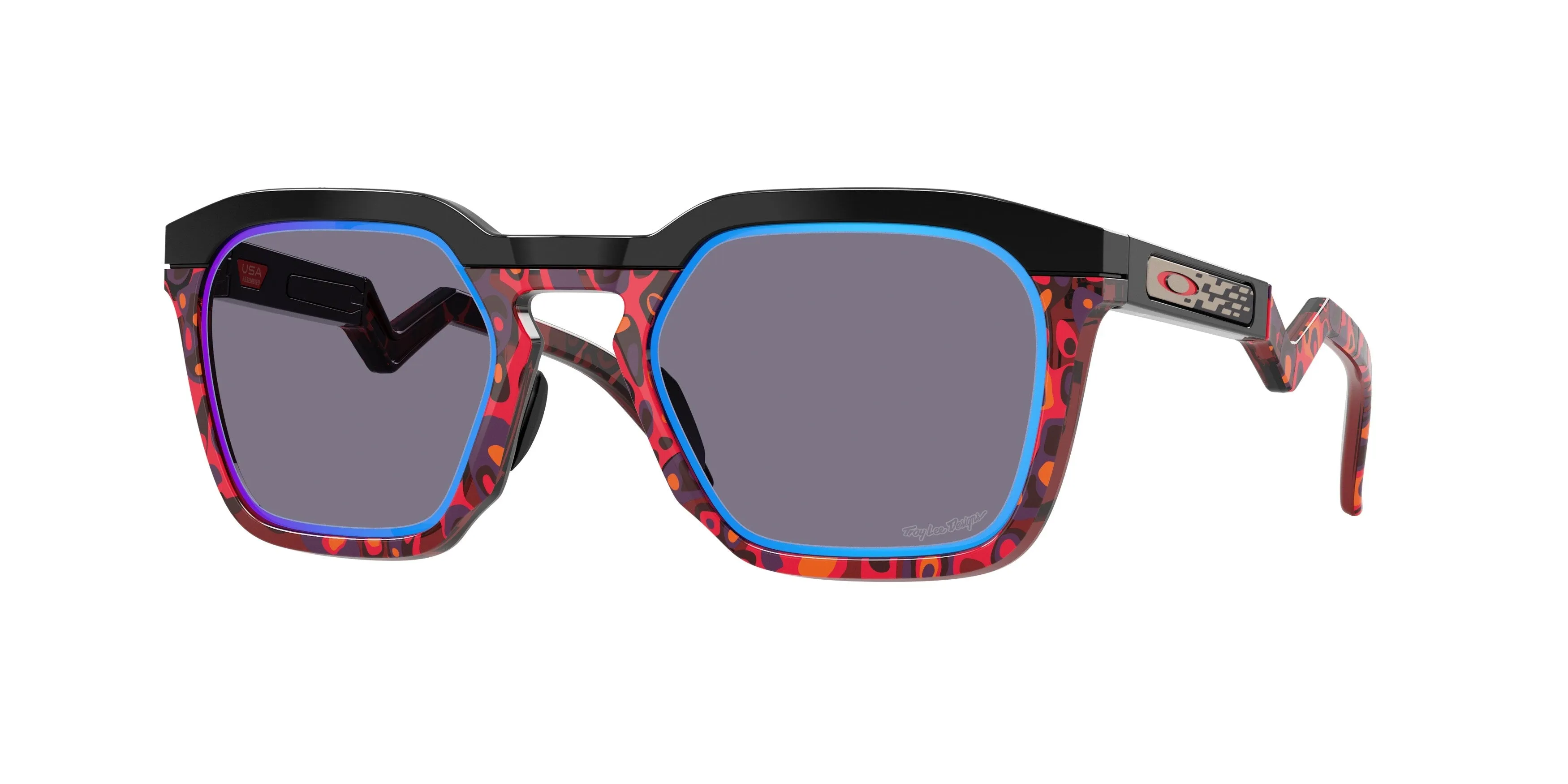 Oakley OO9533 HSTN SQ 953309 Occhiali da sole O_Matter Nero Blu Squadrata Normale - immagine 1