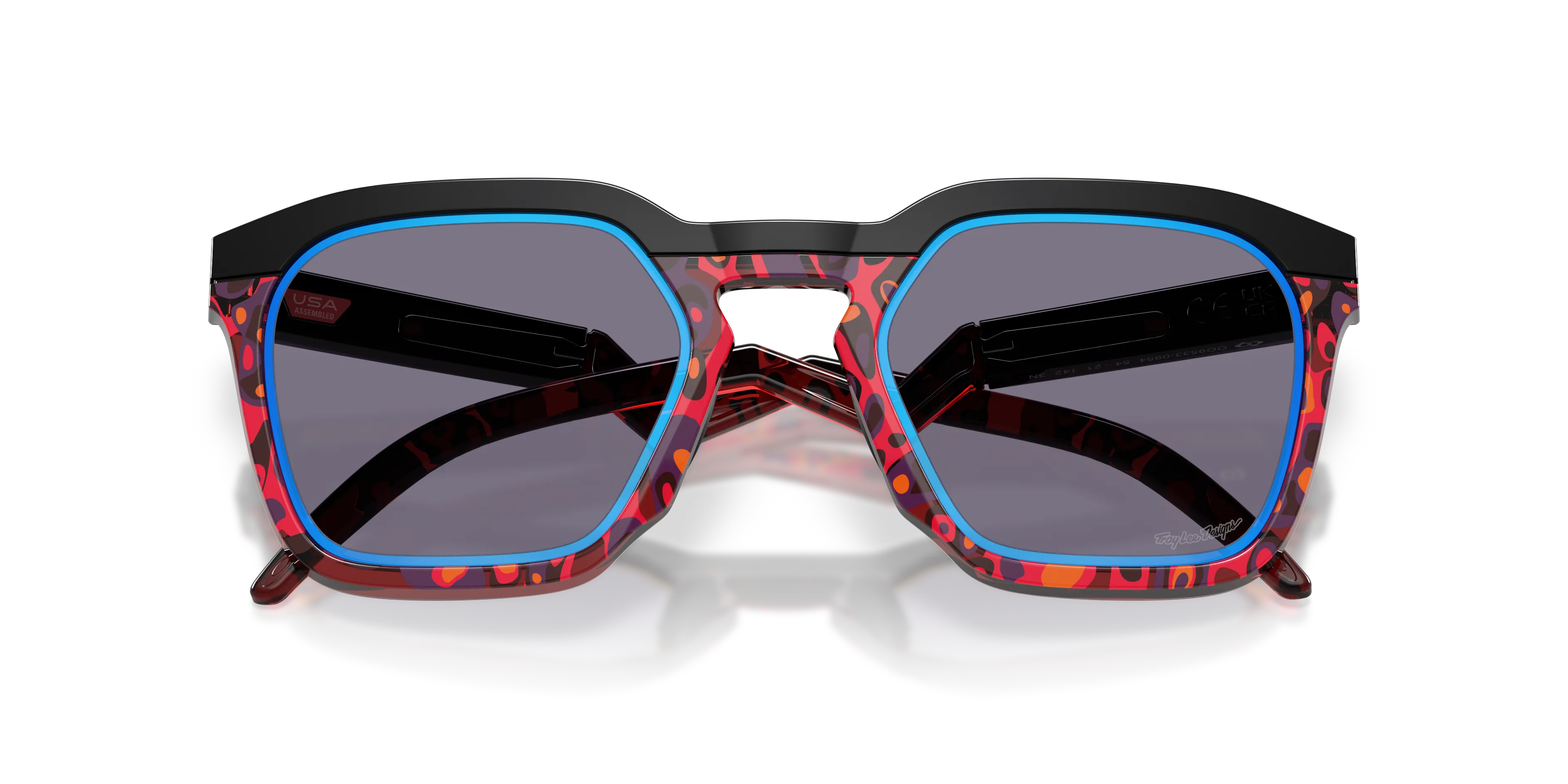 Oakley OO9533 HSTN SQ 953309 Occhiali da sole O_Matter Nero Blu Squadrata Normale - immagine 2