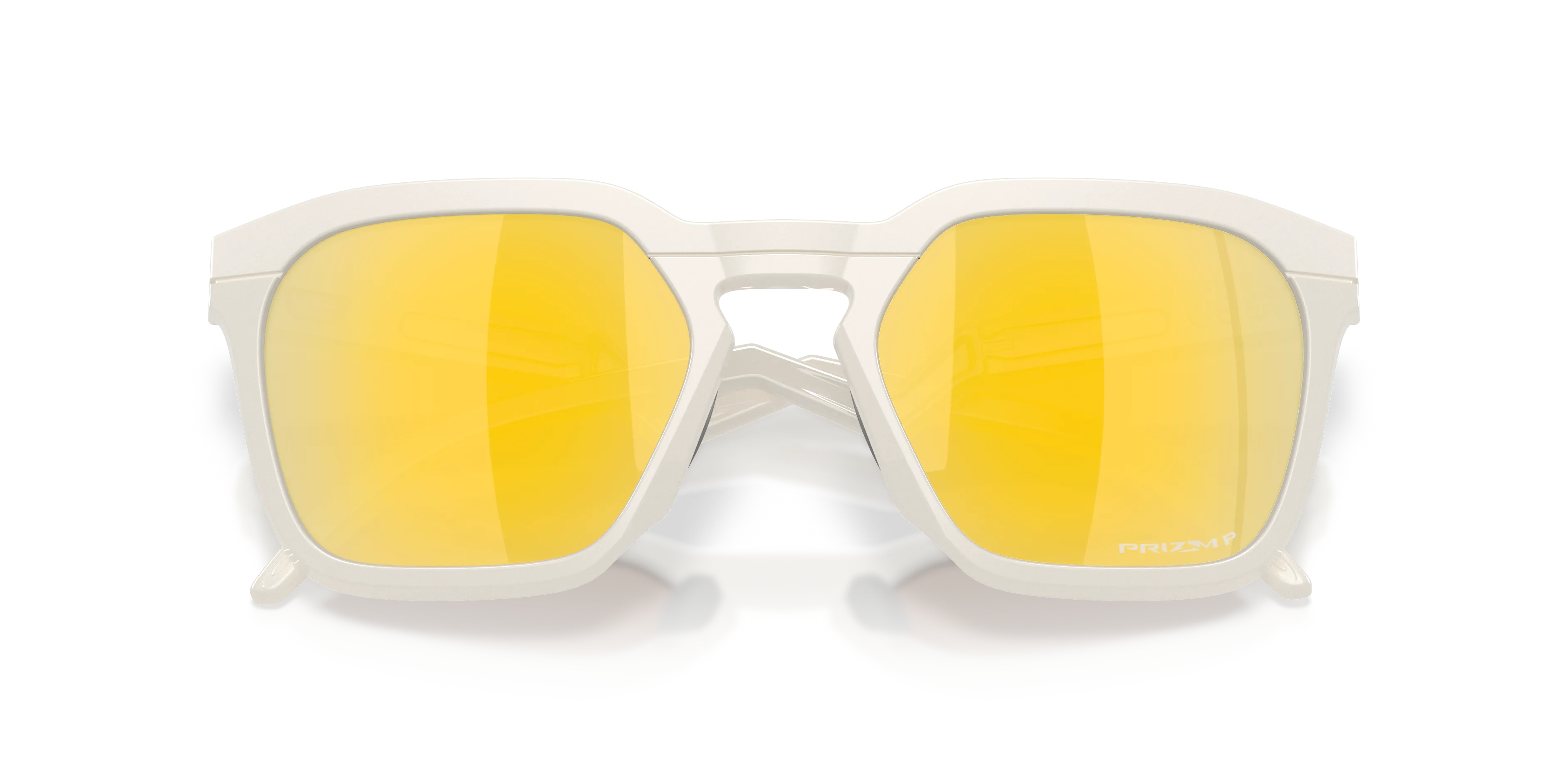 Oakley OO9533 HSTN SQ 953307 Occhiali da sole O_Matter Bianco Oro Squadrata Polarizzata - immagine 2