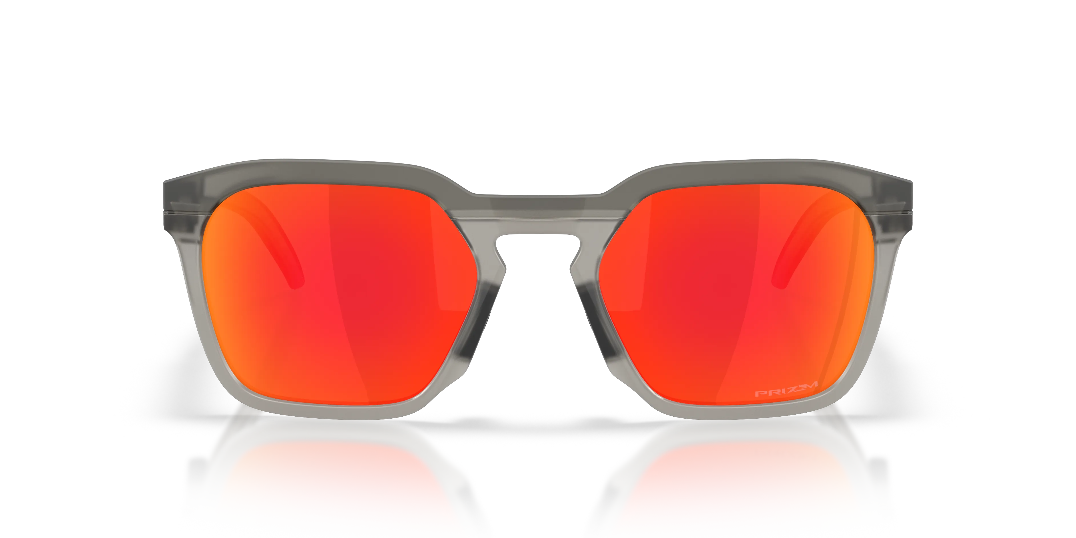 Oakley OO9533 HSTN SQ 953302 Occhiali da sole O_Matter Grigio Rosso Squadrata Normale - immagine 3