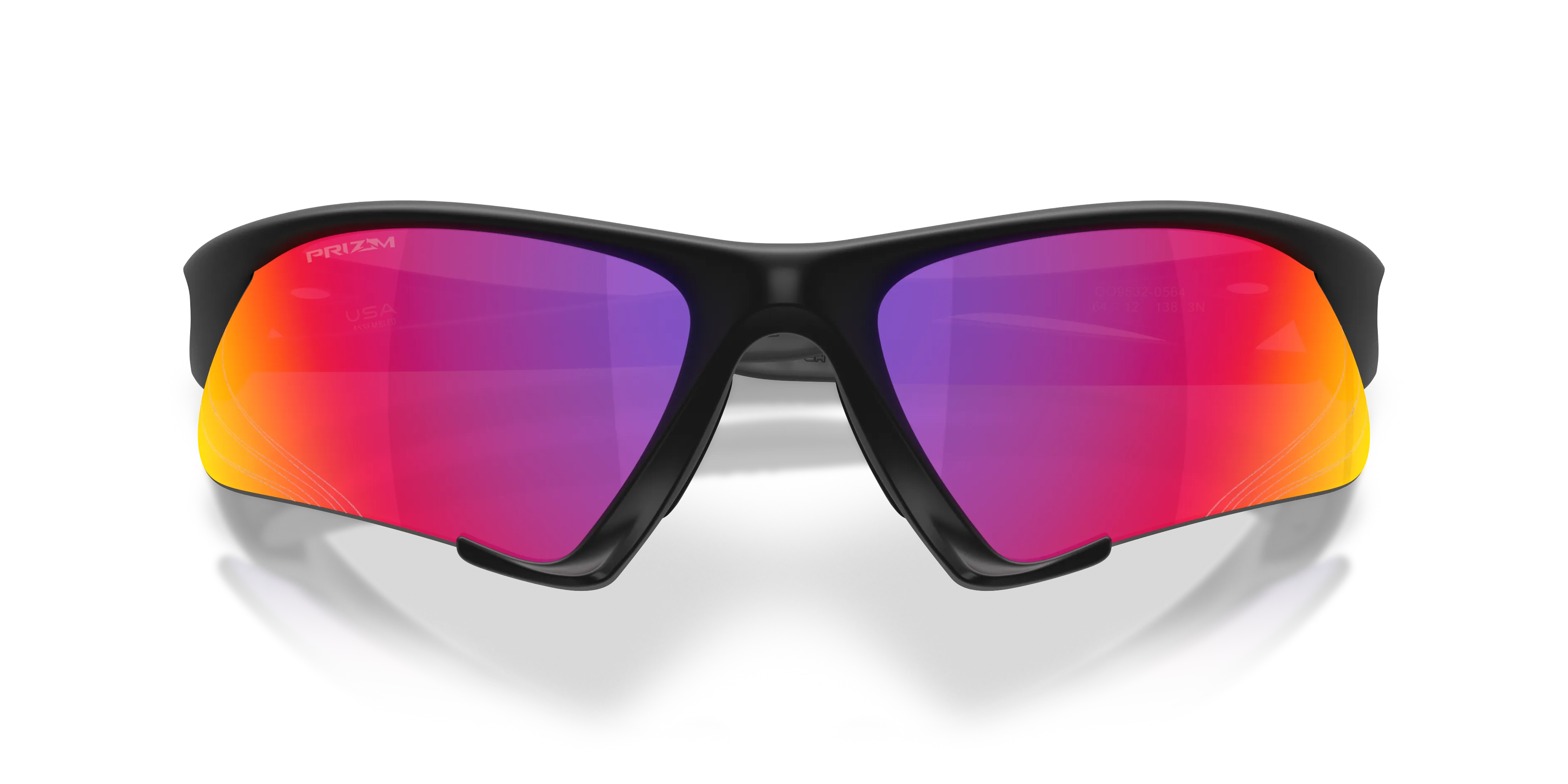 Oakley OO9532 SUTURE JACKET 953205 Occhiali da sole O_Matter Nero Viola Geometrica Normale - immagine 2