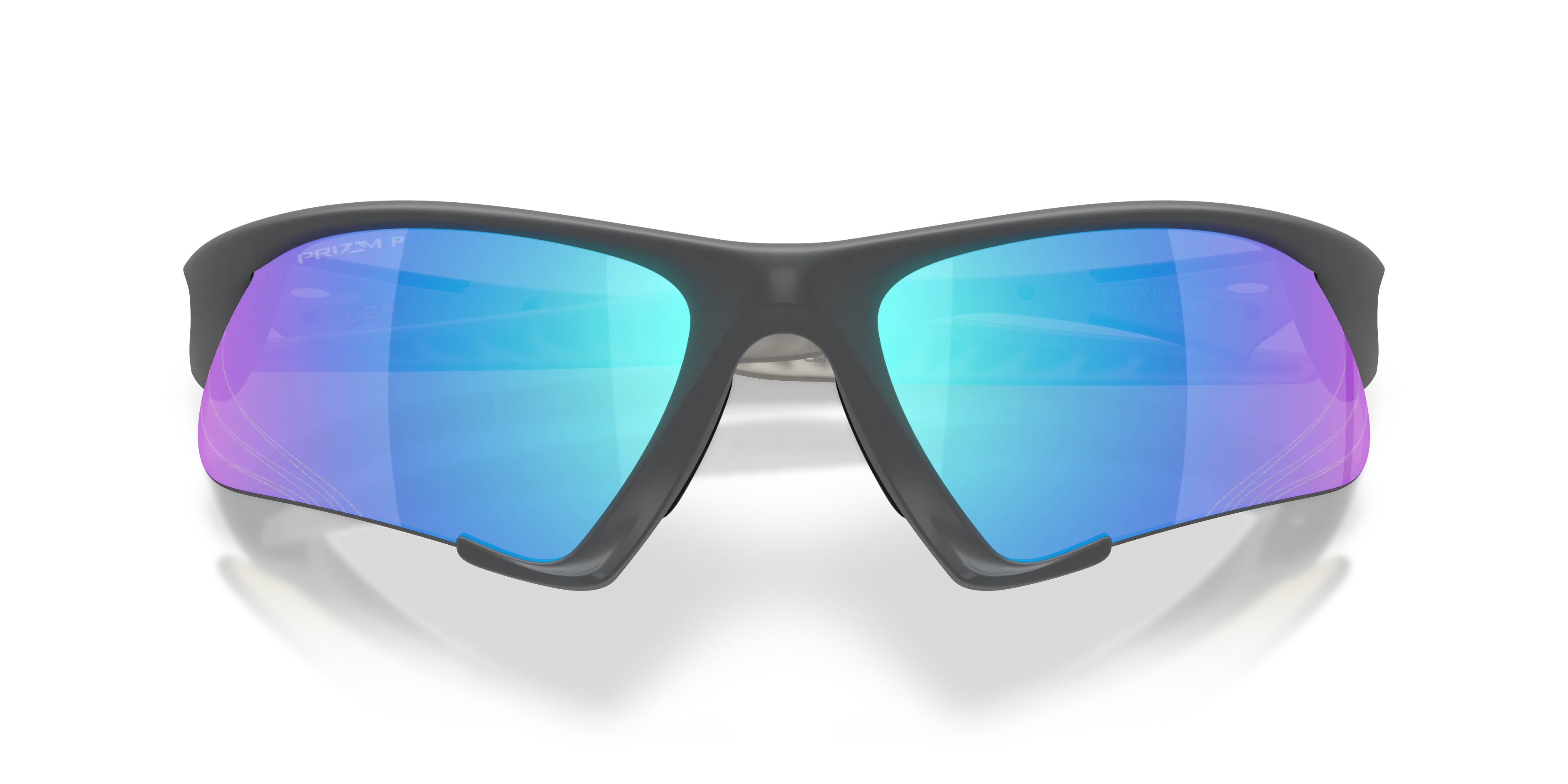 Oakley OO9532 SUTURE JACKET 953202 Occhiali da sole O_Matter Grigio Blu Geometrica Polarizzata - immagine 2