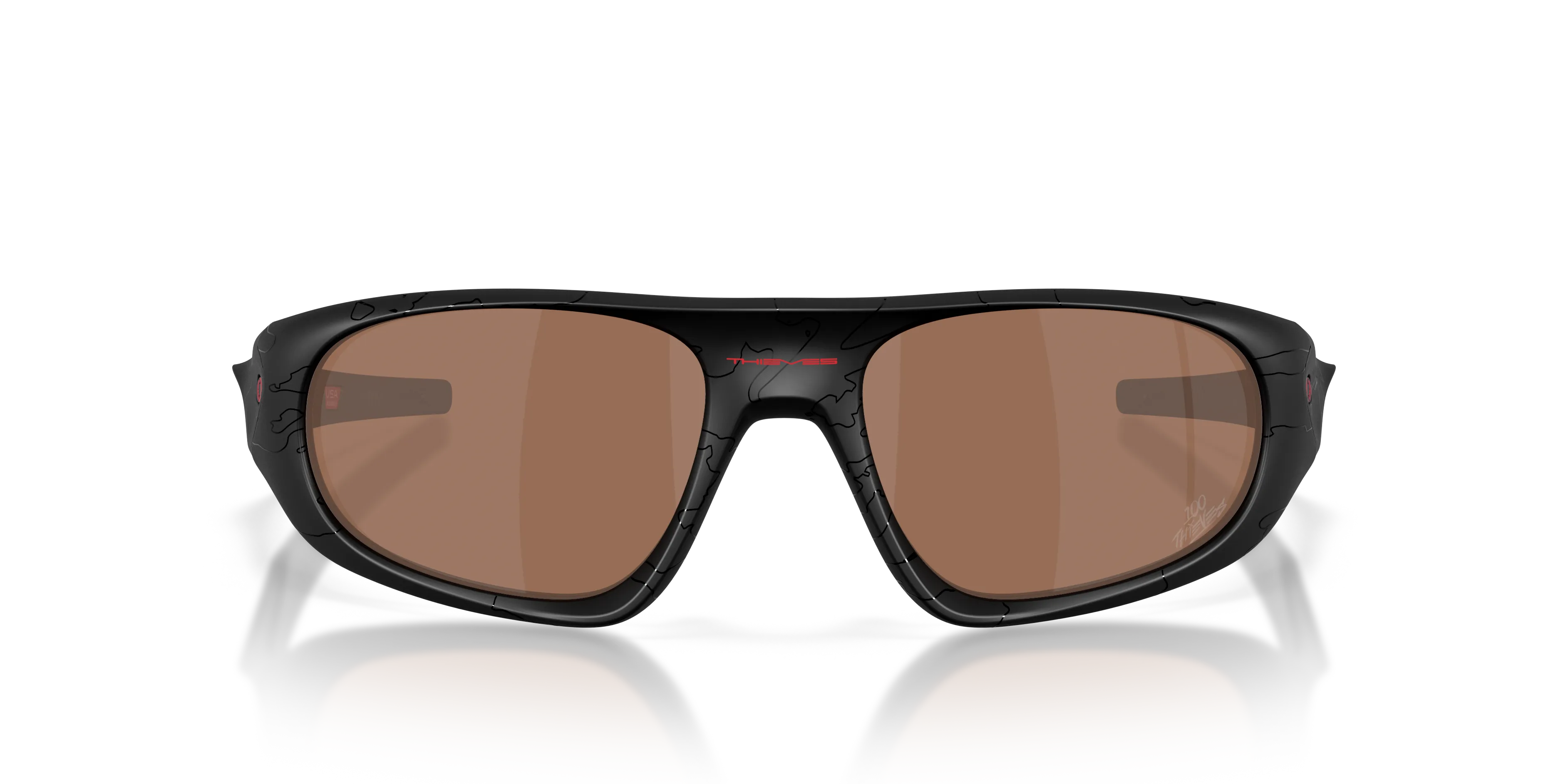 Oakley OO9528 NEOFORMA 952808 Occhiali da sole O_Matter Nero Marrone Rotonda Normale - immagine 3