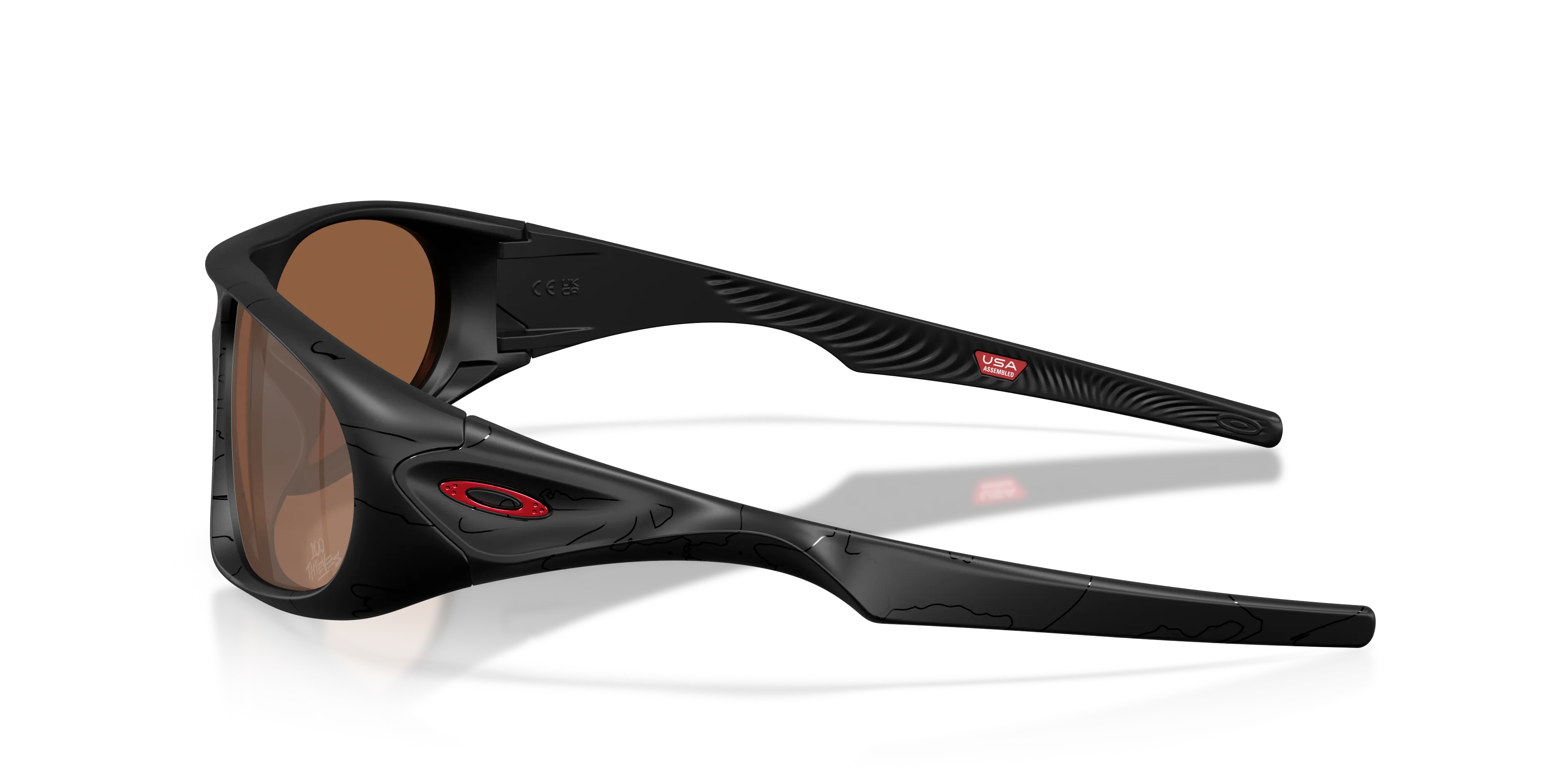 Oakley OO9528 NEOFORMA 952808 Occhiali da sole O_Matter Nero Marrone Rotonda Normale - immagine 4