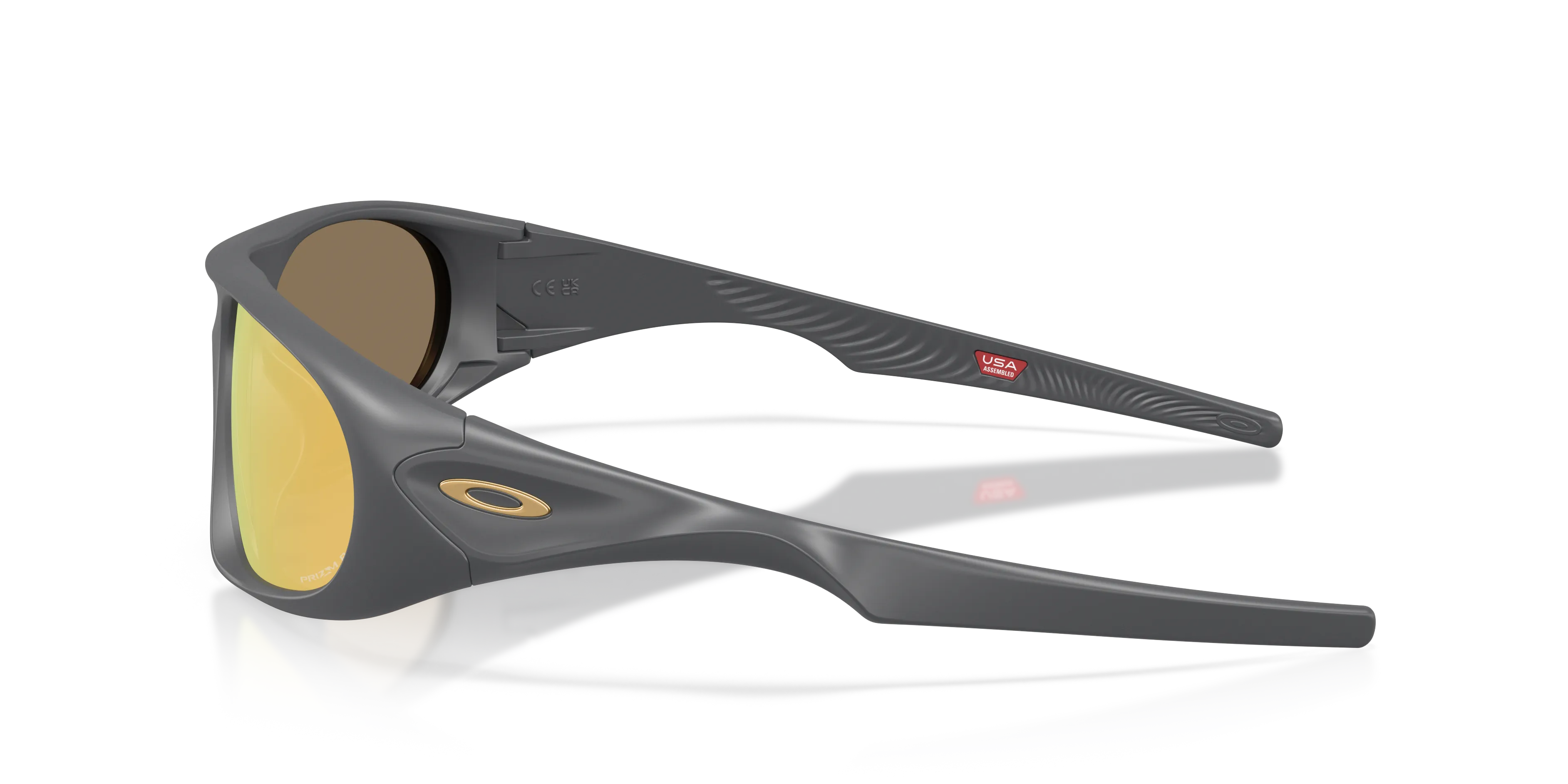 Oakley OO9528 NEOFORMA 952806 Occhiali da sole O_Matter Grigio Oro Rotonda Polarizzata - immagine 4