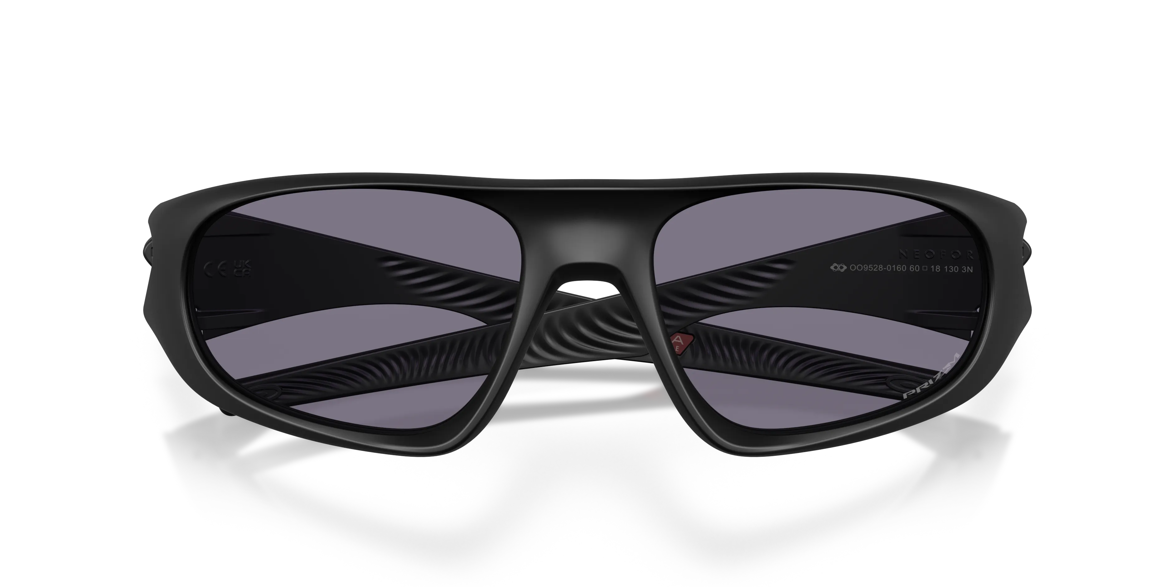 Oakley OO9528 NEOFORMA 952801 Occhiali da sole O_Matter Nero Grigio Rotonda Normale - immagine 2