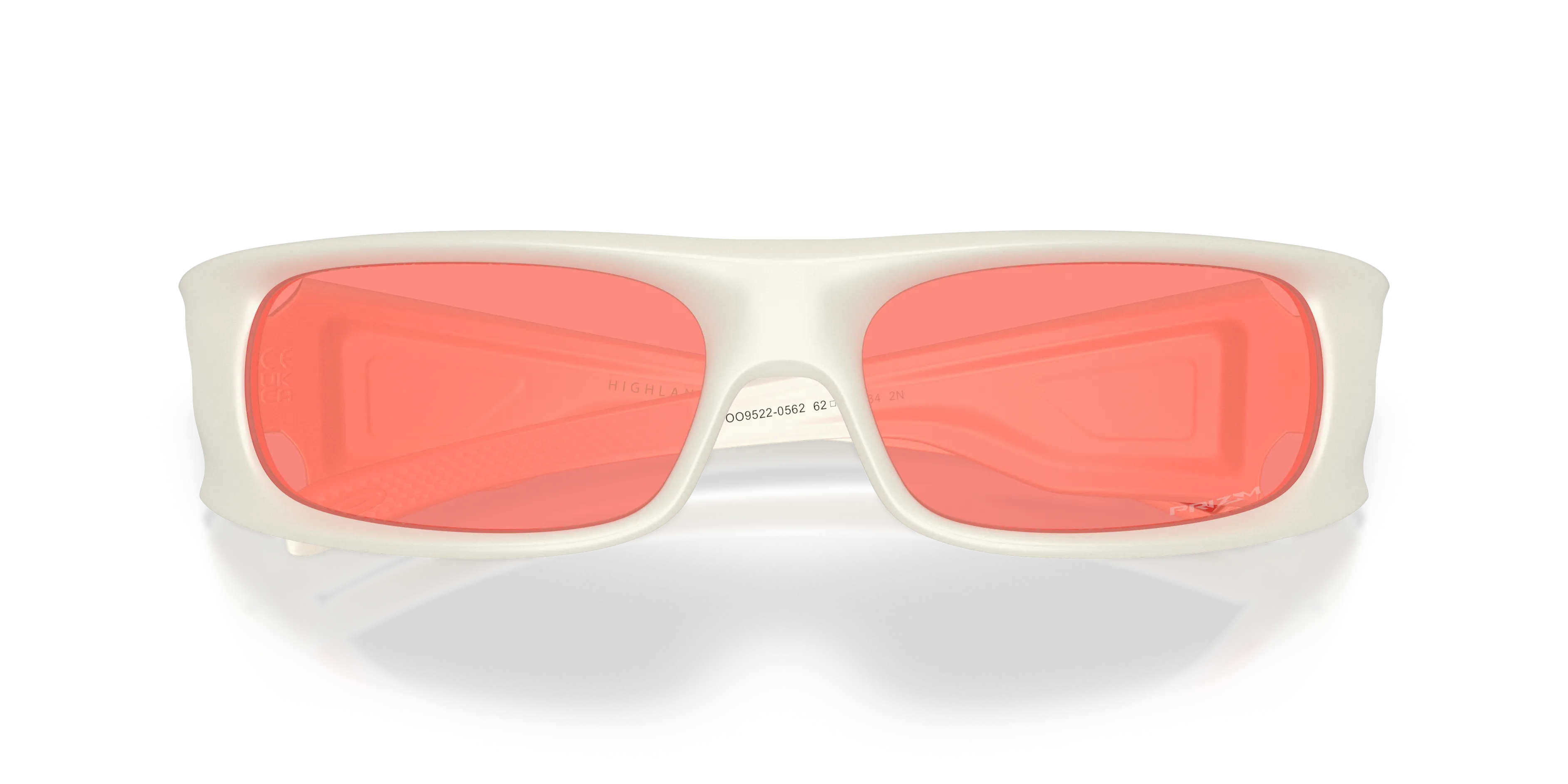Oakley OO9522 HIGHLAND 952205 Occhiali da sole O_Matter Bianco Rosa Squadrata Normale - immagine 2