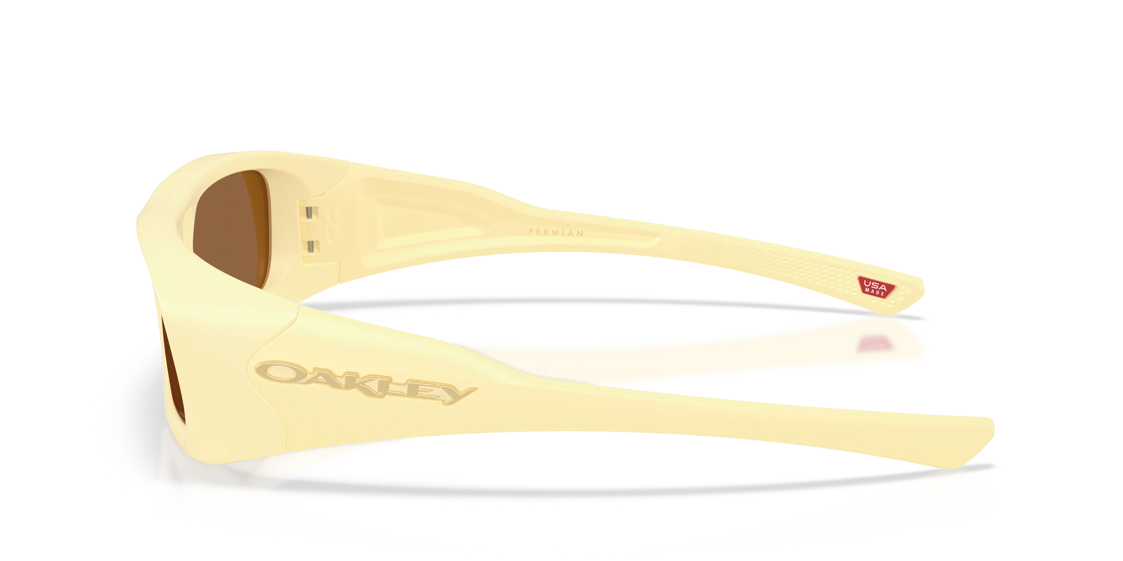 Oakley OO9520 PERMIAN 952006 Occhiali da sole O_Matter Giallo Bronzo Squadrata Normale - immagine 4