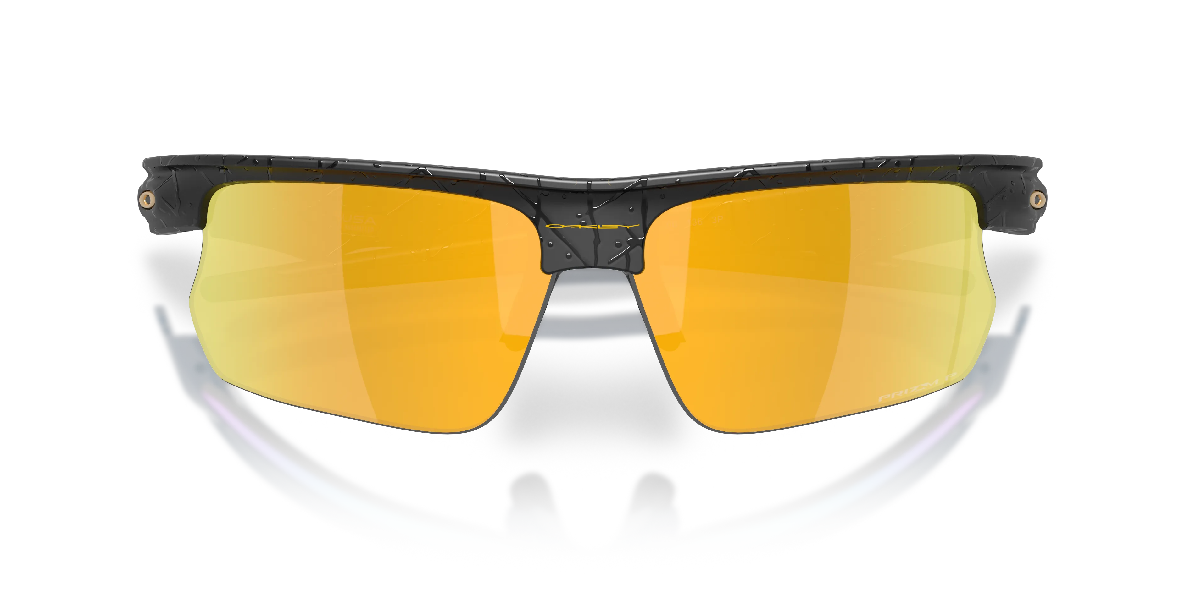 Oakley OO9400 BISPHAERA 940030 Occhiali da sole O_Matter Nero Oro Squadrata Polarizzata - immagine 2