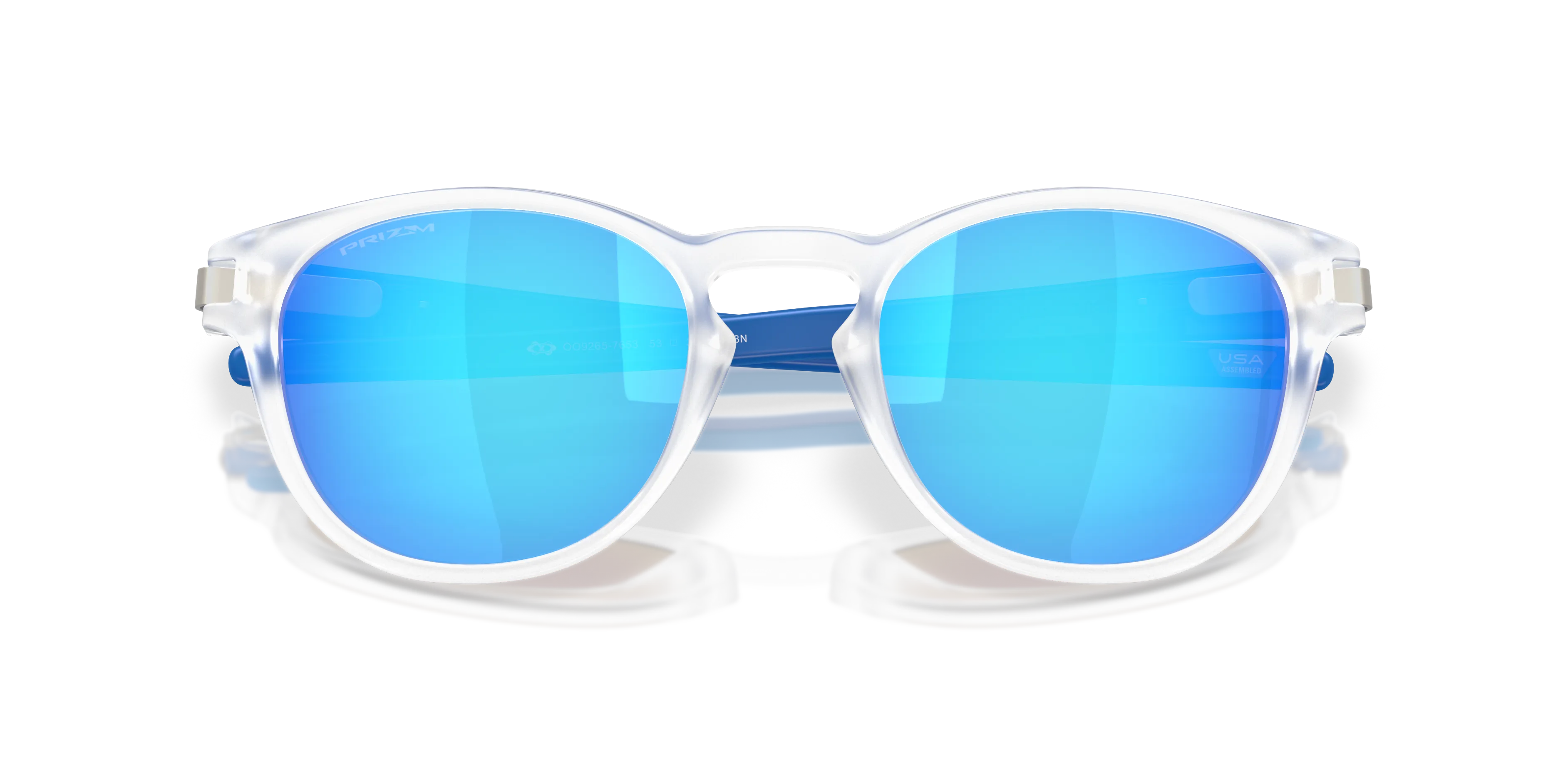 Oakley OO9265 LATCH 926576 Occhiali da sole O_Matter Trasparente Blu Rotonda Normale - immagine 2