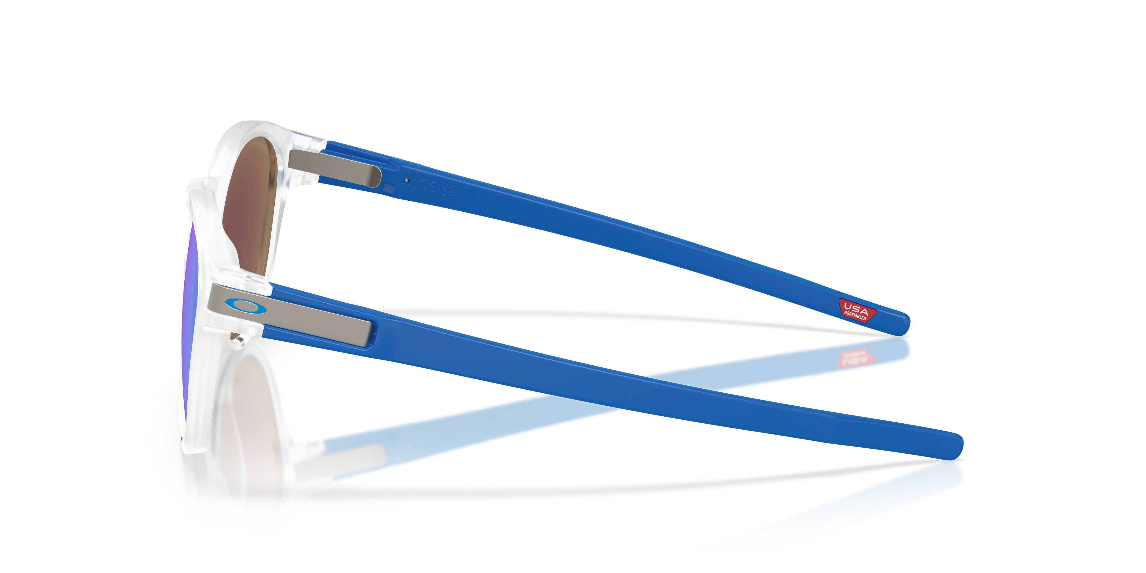 Oakley OO9265 LATCH 926576 Occhiali da sole O_Matter Trasparente Blu Rotonda Normale - immagine 4