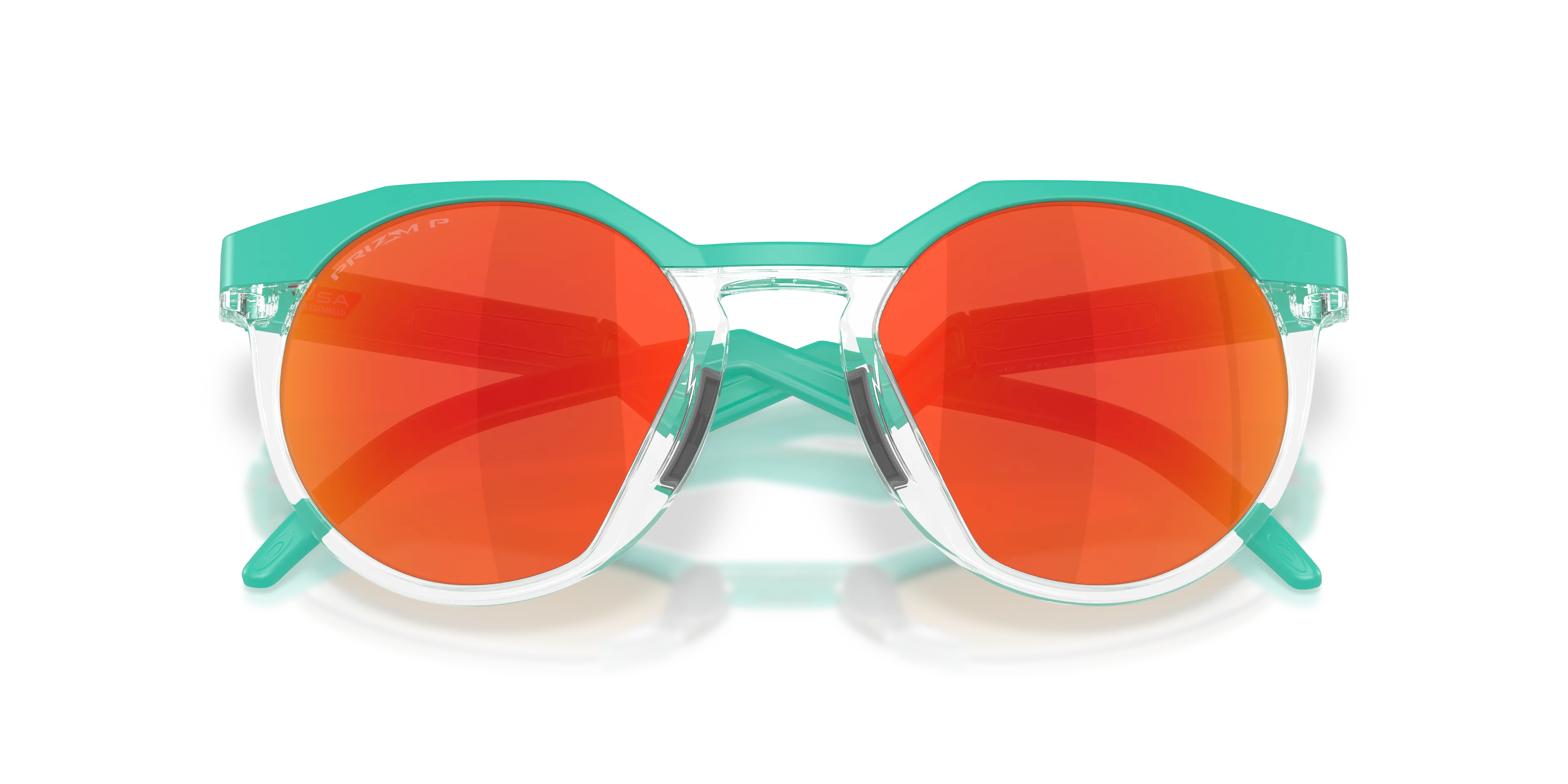 Oakley OO9242 HSTN 924223 Occhiali da sole O_Matter Blu Rosso Rotonda Polarizzata - immagine 2