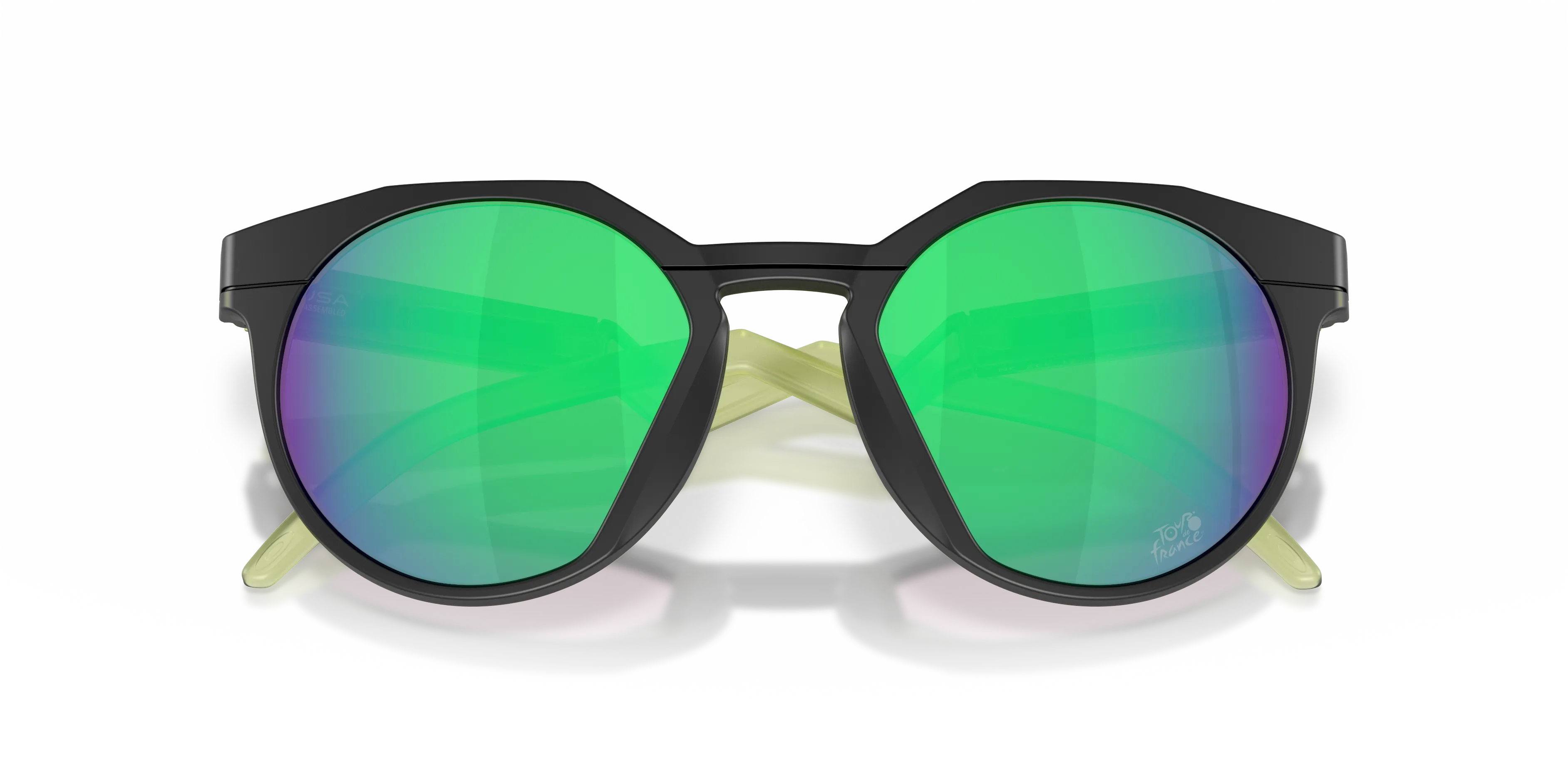 Oakley OO9242 HSTN 924222 Occhiali da sole O_Matter Nero Verde Rotonda Normale - immagine 2