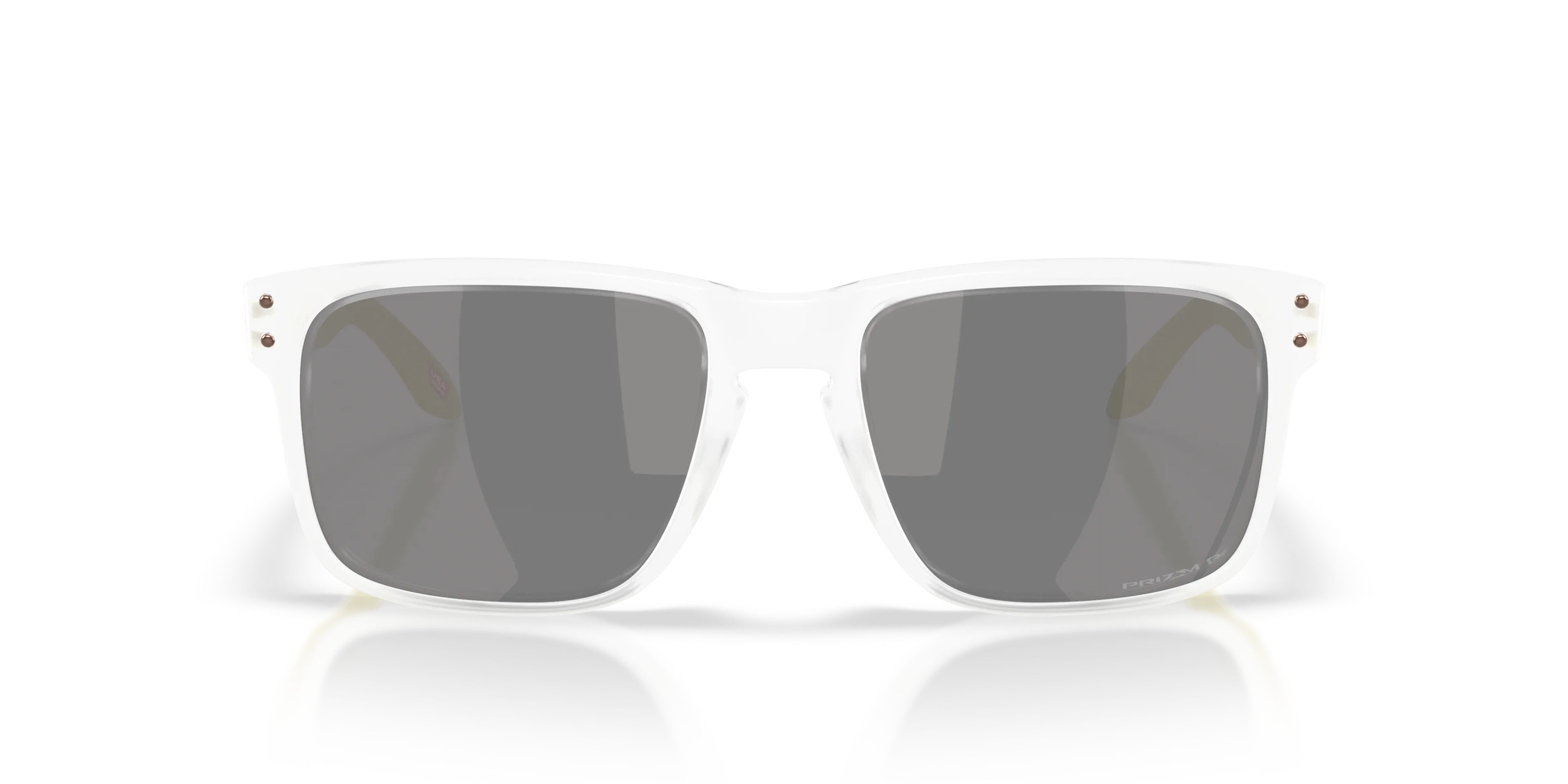 Oakley OO9102 HOLBROOK 9102AP Occhiali da sole O_Matter Trasparente Grigio Squadrata Polarizzata - immagine 3