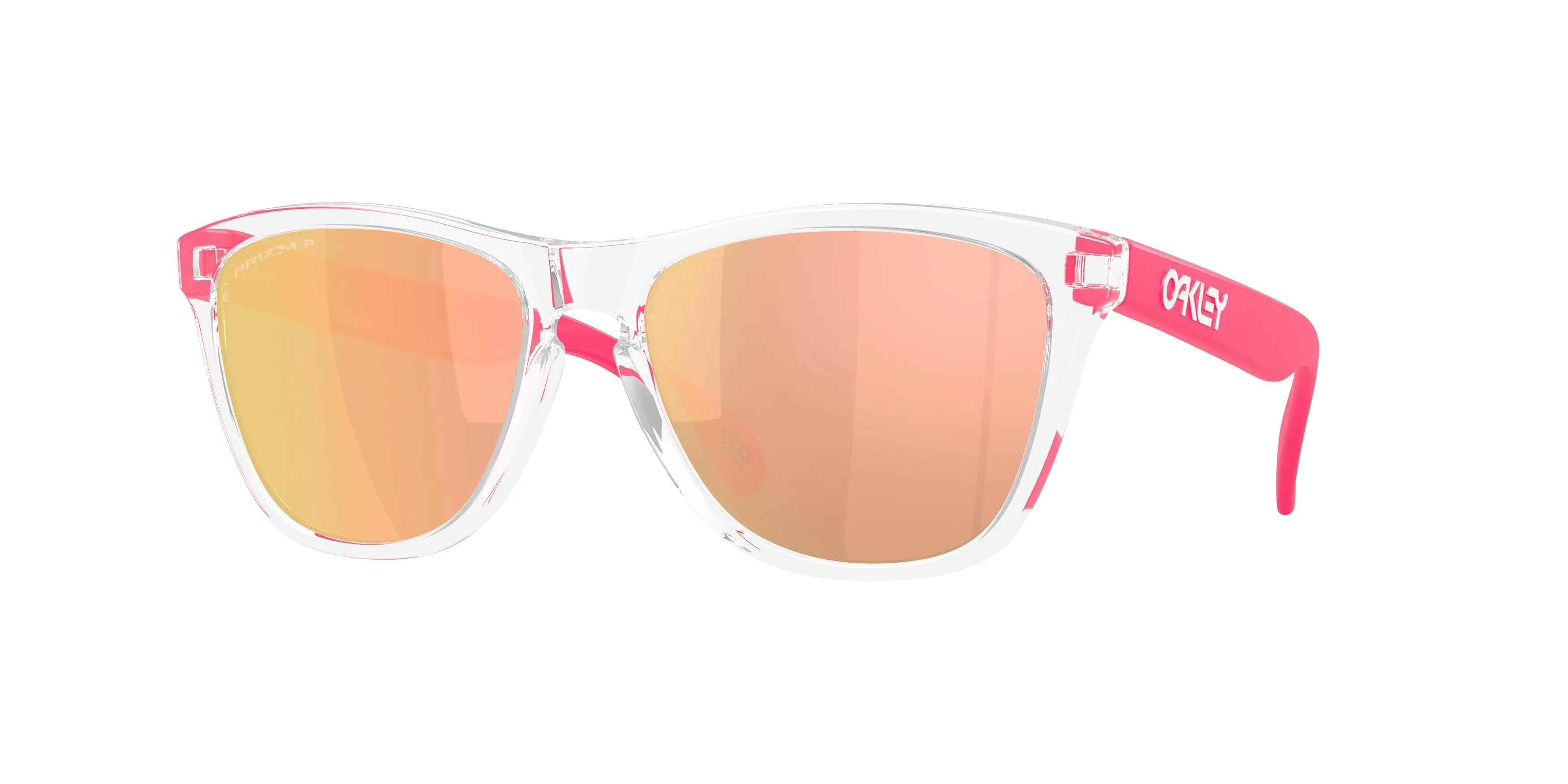 Oakley OO9013 FROGSKINS 9013M9 Occhiali da sole O_Matter Trasparente Oro Squadrata Polarizzata - immagine 1
