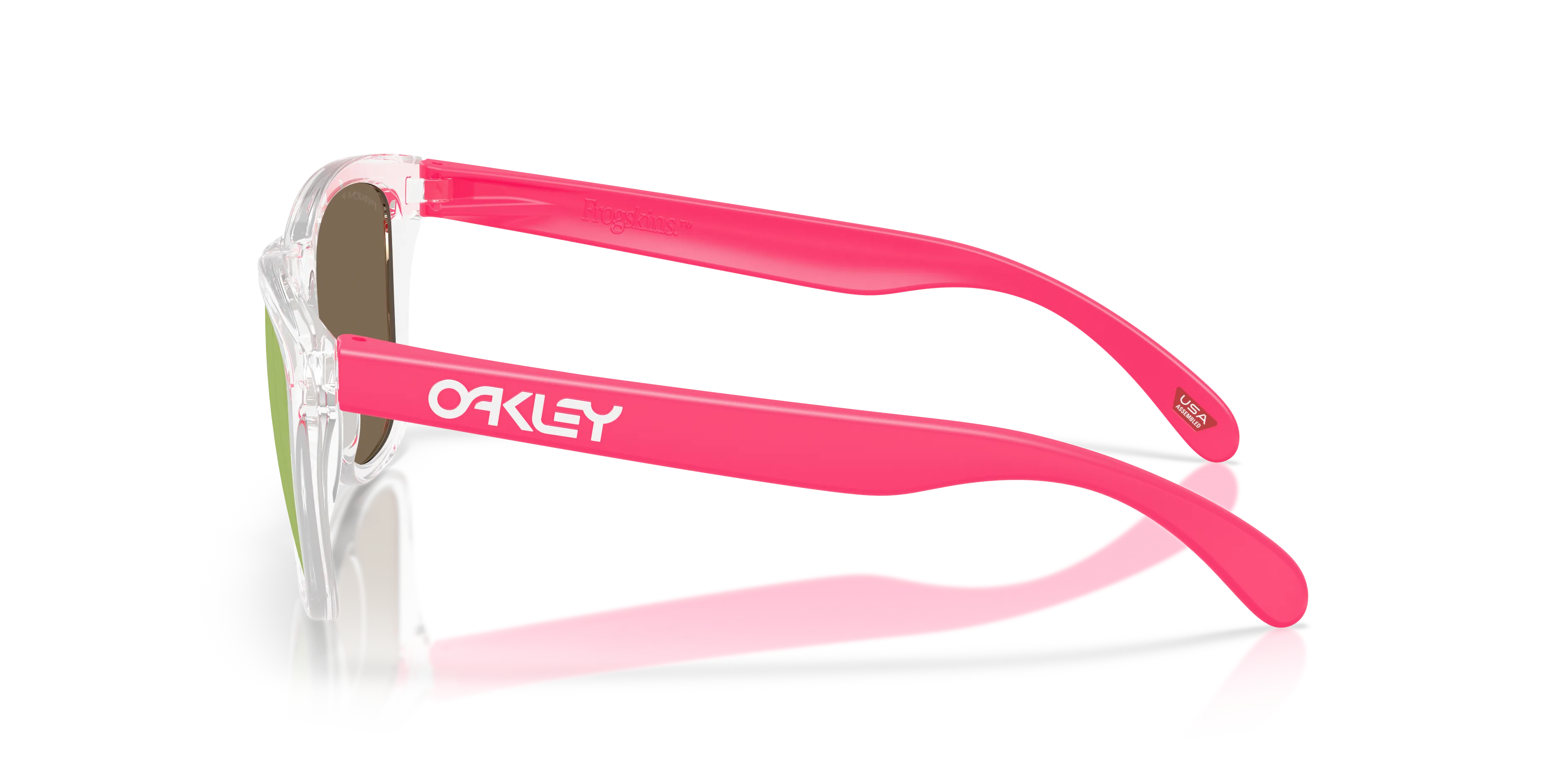 Oakley OO9013 FROGSKINS 9013M9 Occhiali da sole O_Matter Trasparente Oro Squadrata Polarizzata - immagine 4