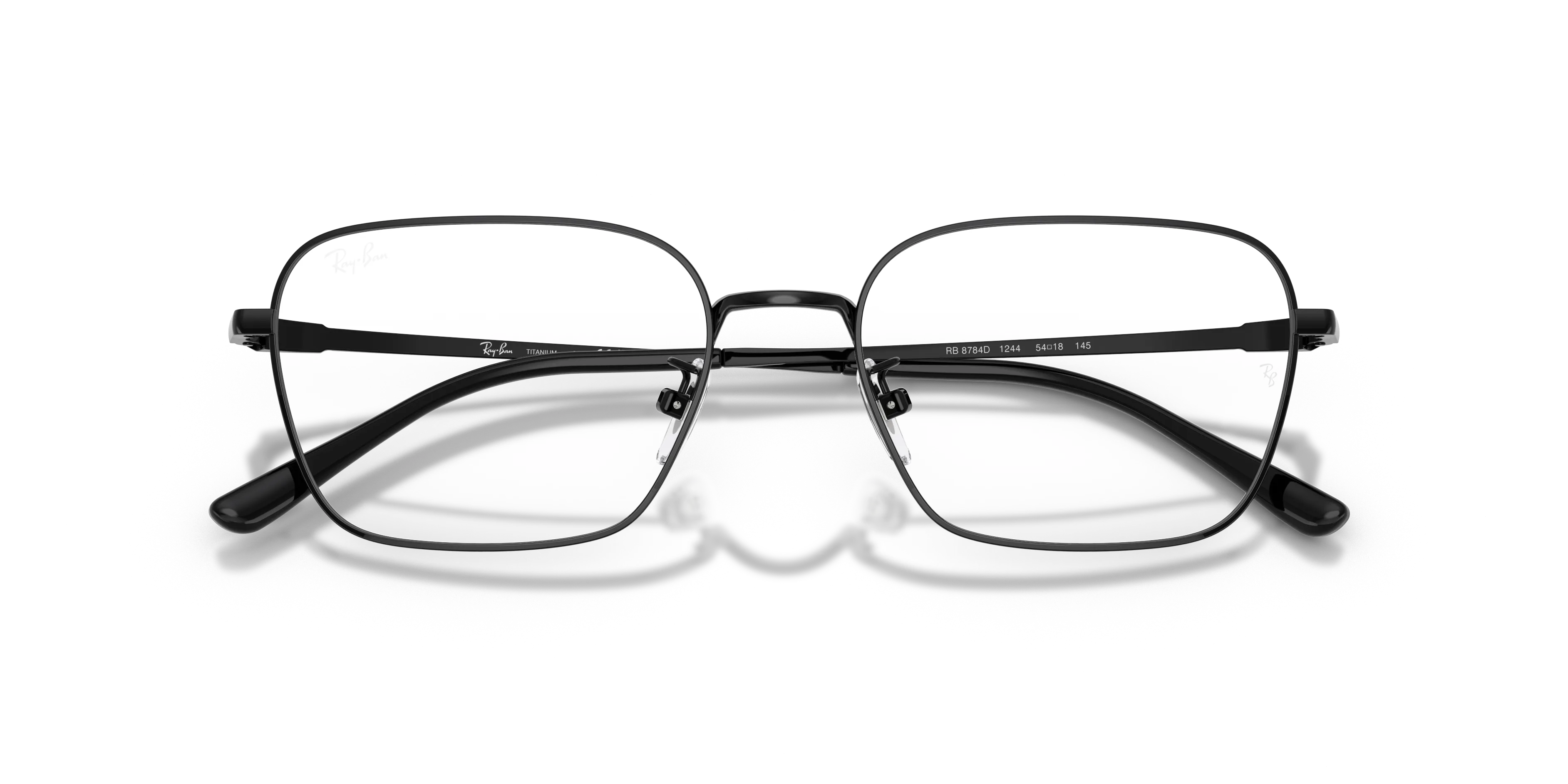 Ray - Ban RX8784D 1244 Montature da vista Titanio Nero Trasparente Squadrata Normale - immagine 2