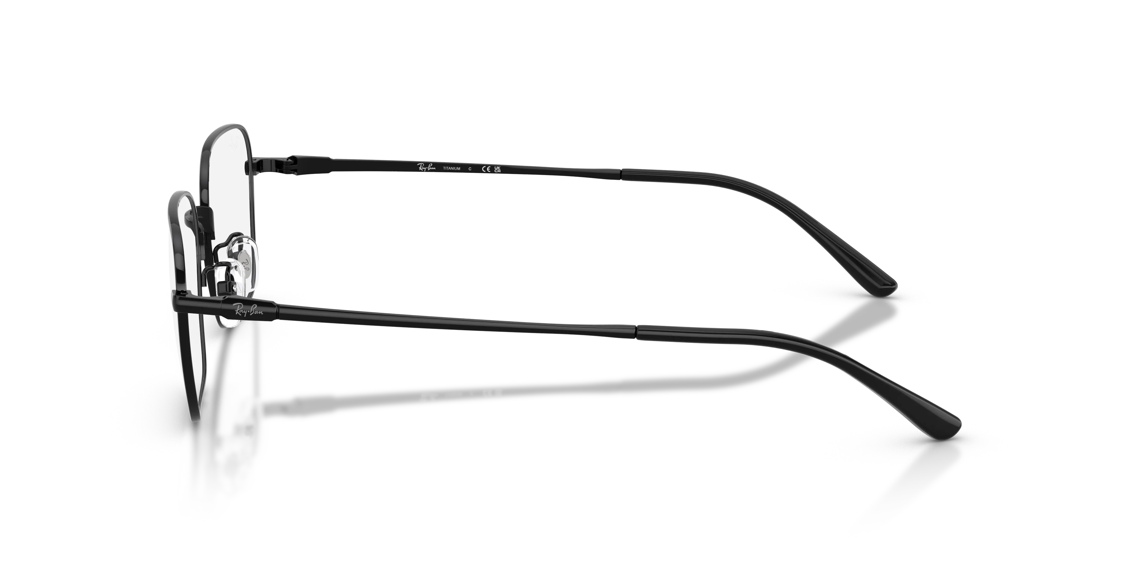 Ray - Ban RX8784D 1244 Montature da vista Titanio Nero Trasparente Squadrata Normale - immagine 4